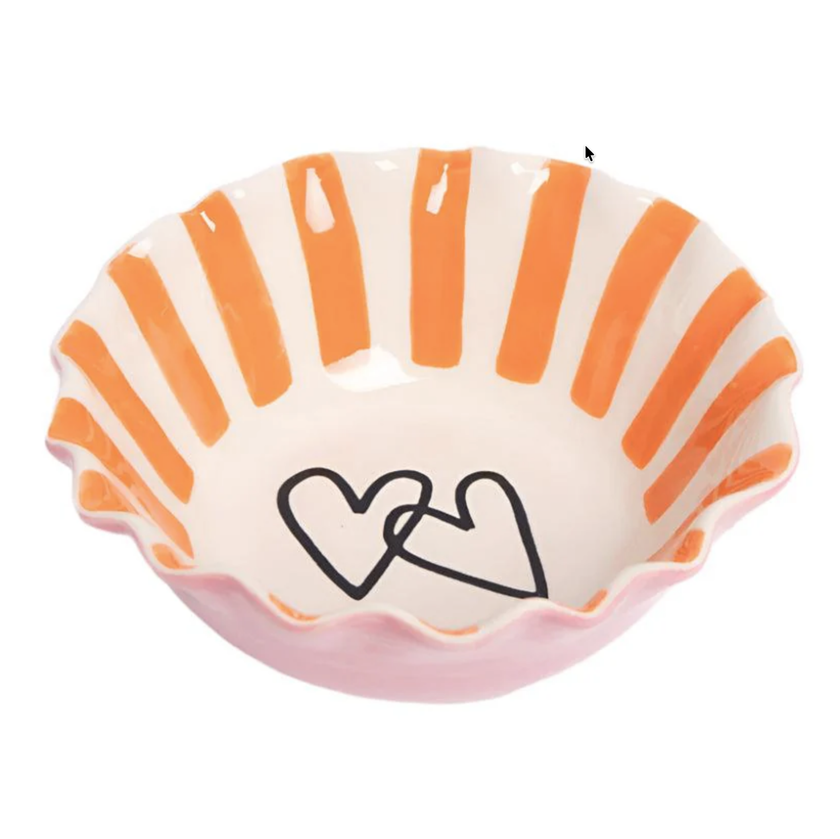 Caroline Gardner Heart Frilly Bowl