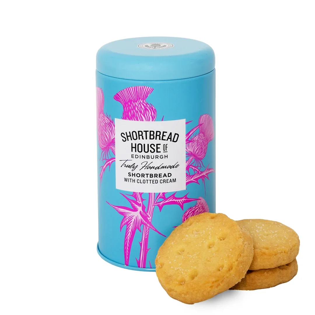 140g Tin of Truly Handmade Shortbread Biscuits with Clotted Cream