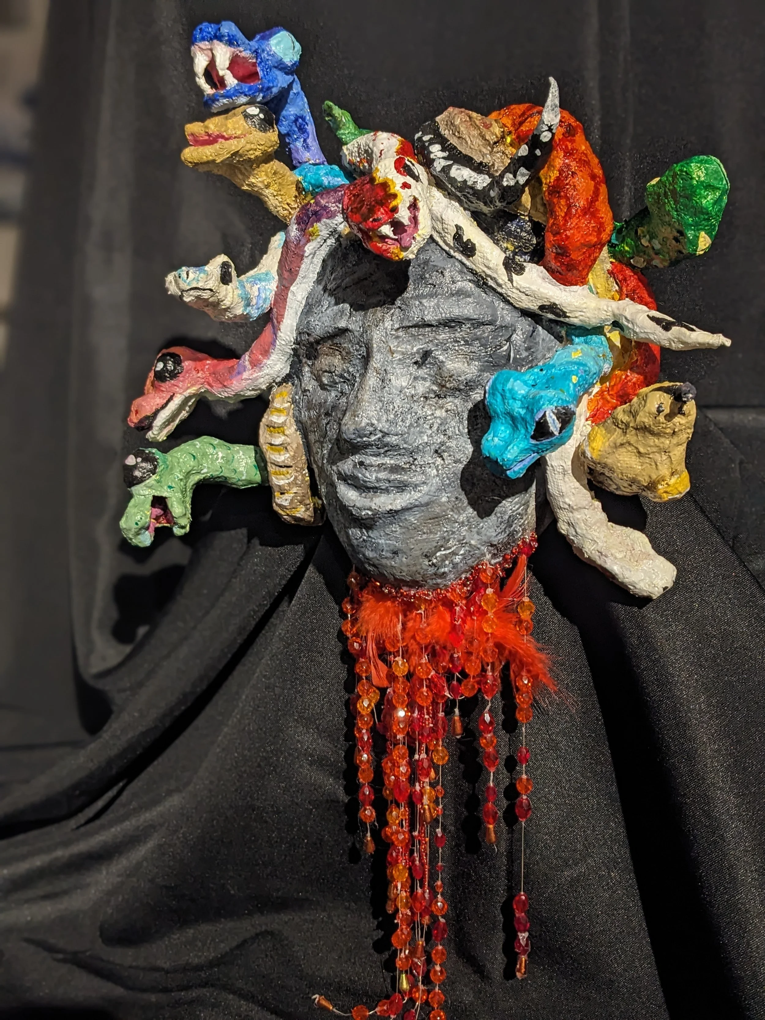 BEHEADED MEDUSA
2023
plaster
a reimagining of the myth medusa and how after her head turned to stone she was still able to turn others into stone.