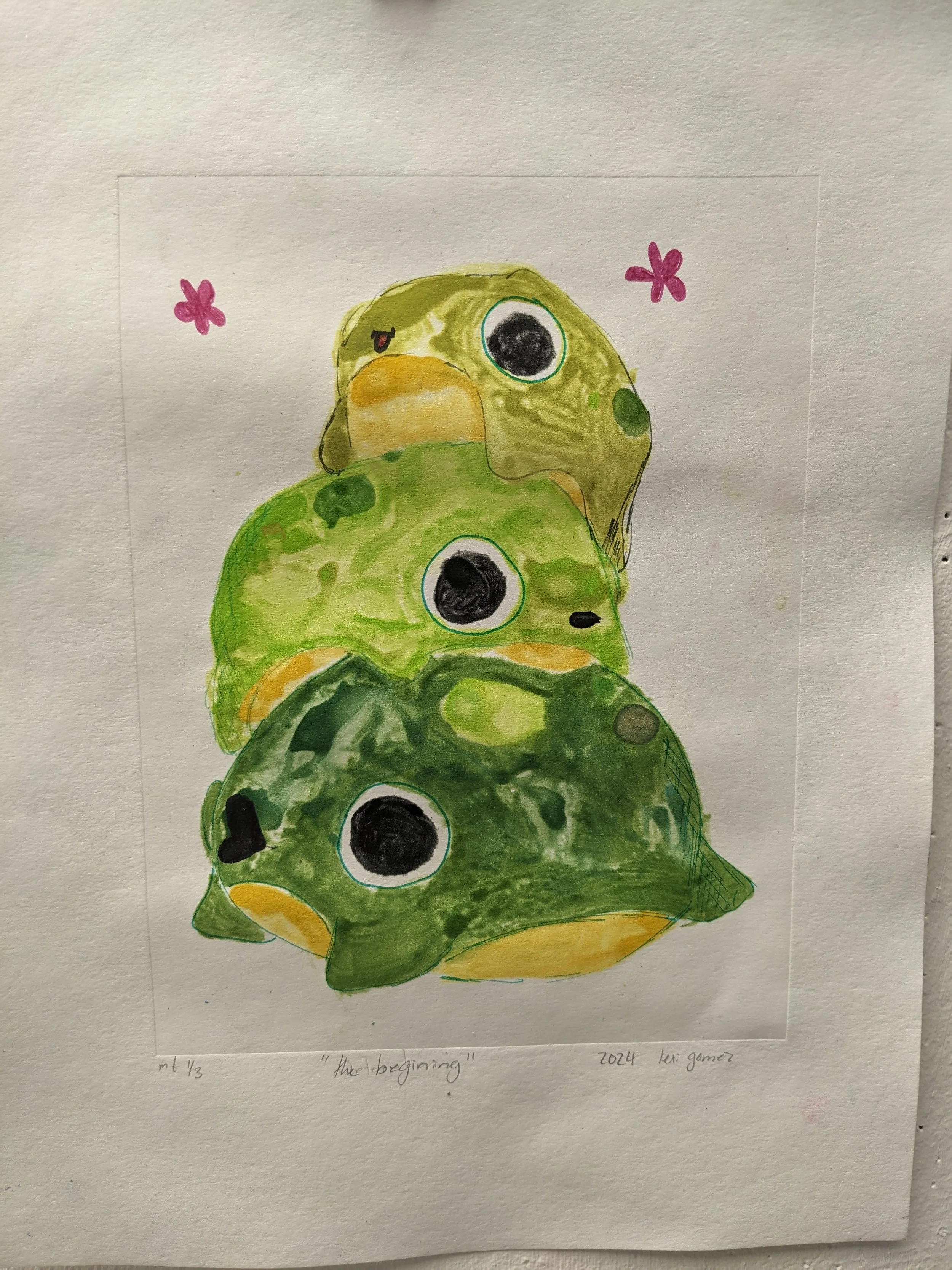 THE BEGINNING
2024
watercolor monotype
