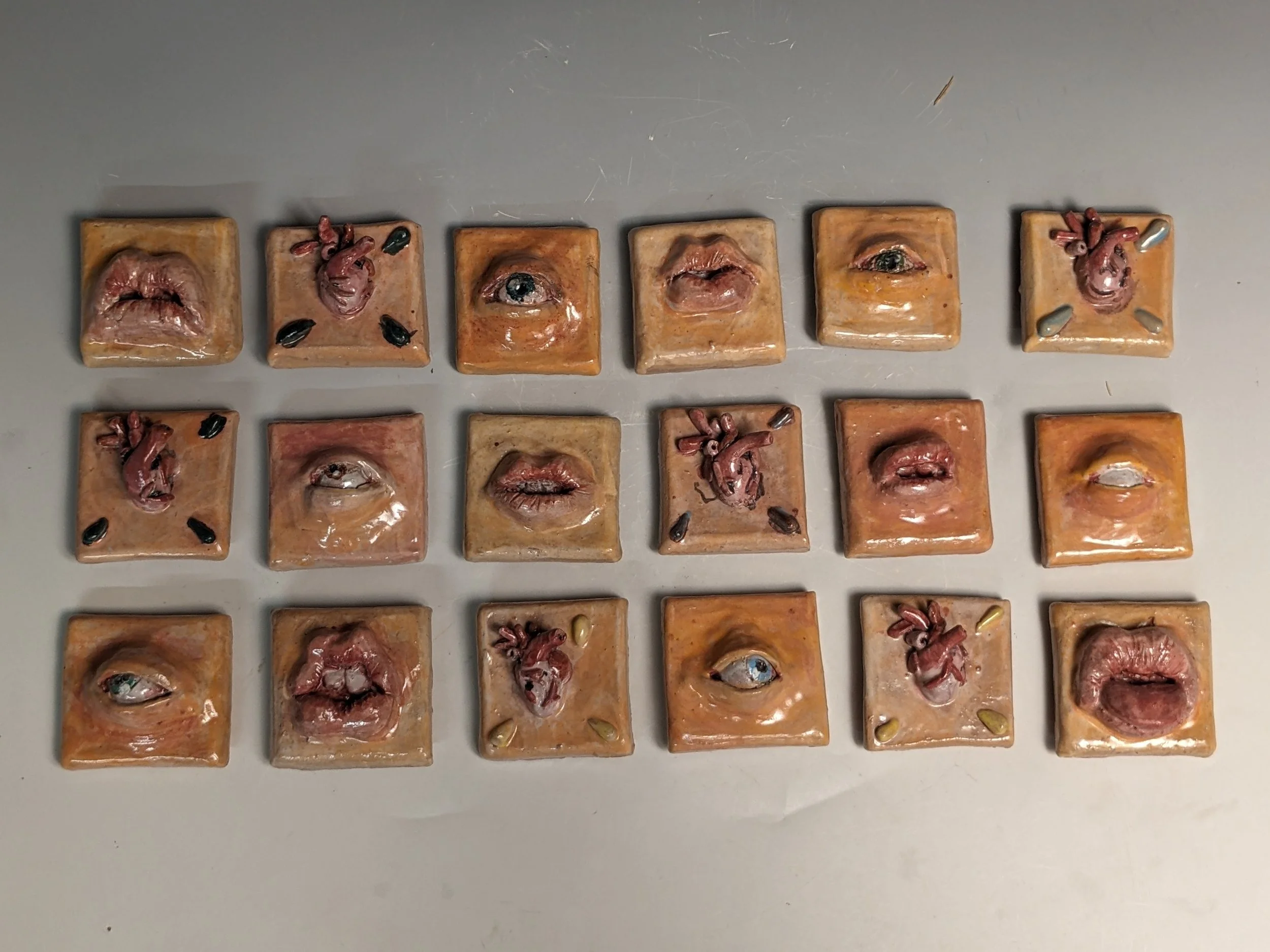 OG FACE TILES
2024
earthenware and majolica