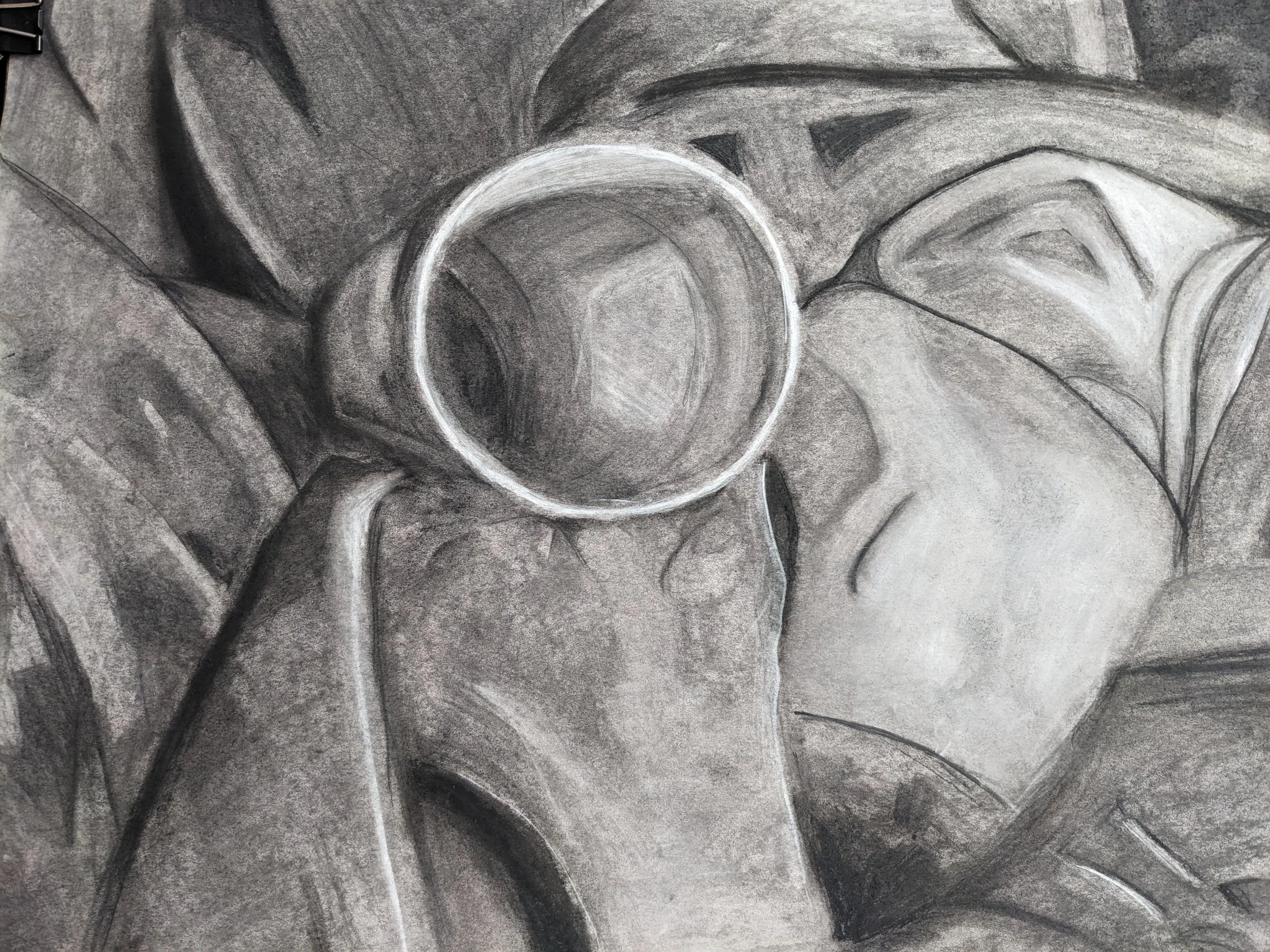 SHEET AND CUP
2024
charcoal