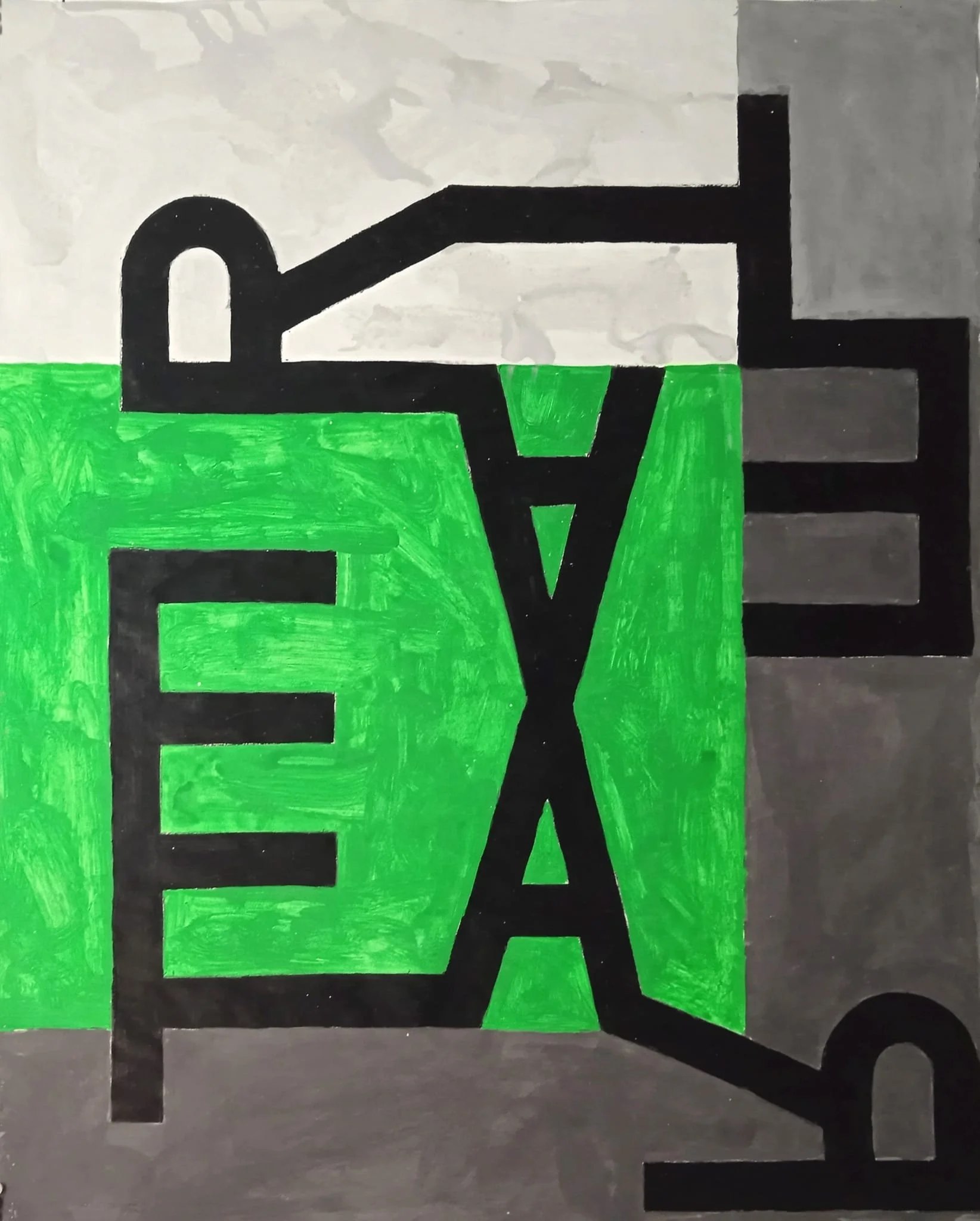 7 - Serie A, 2020, Acrílico sobre papel, 110 x 80 cm