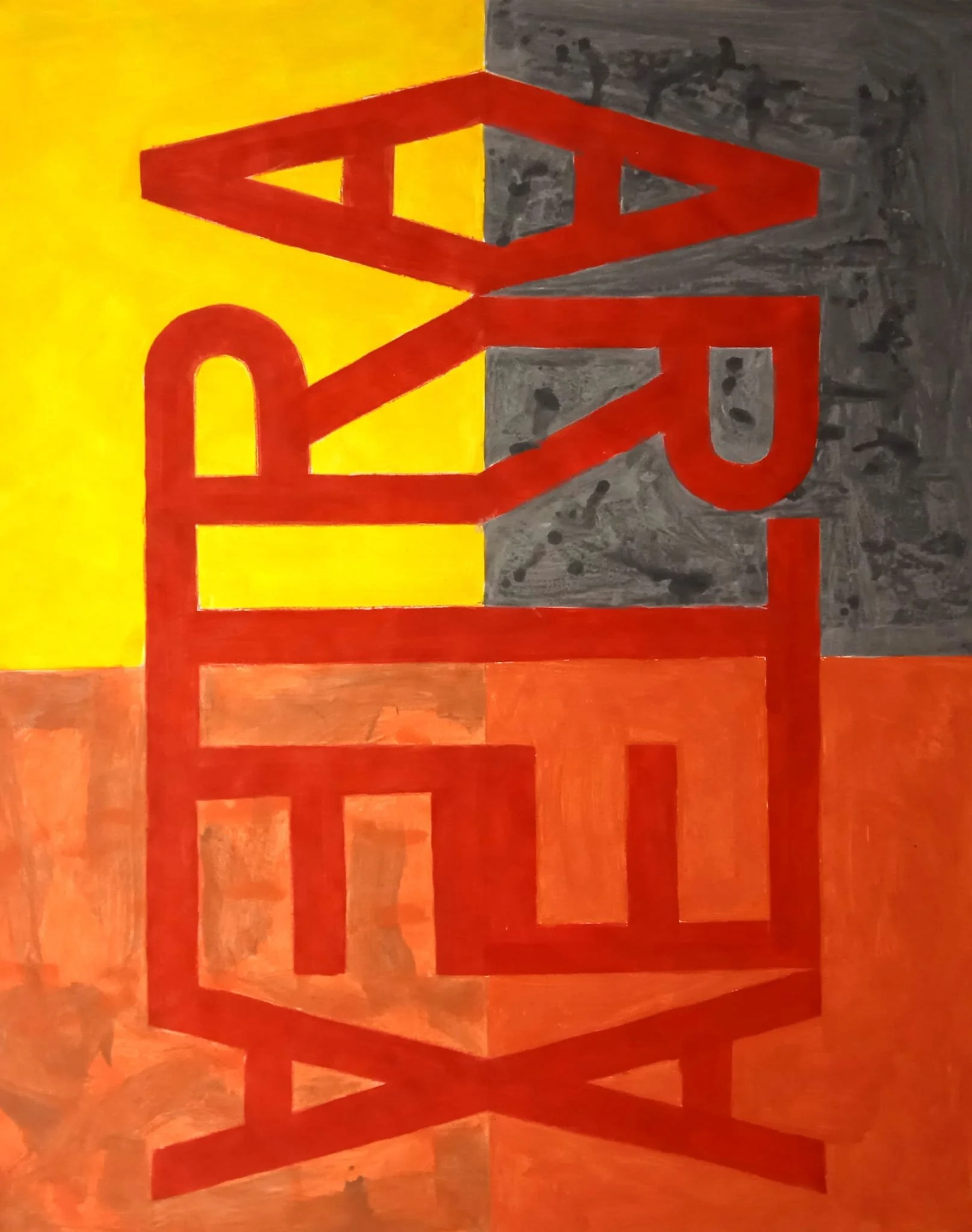 2 - Serie A, 2020, Acrílico sobre papel, 110 x 80 cm