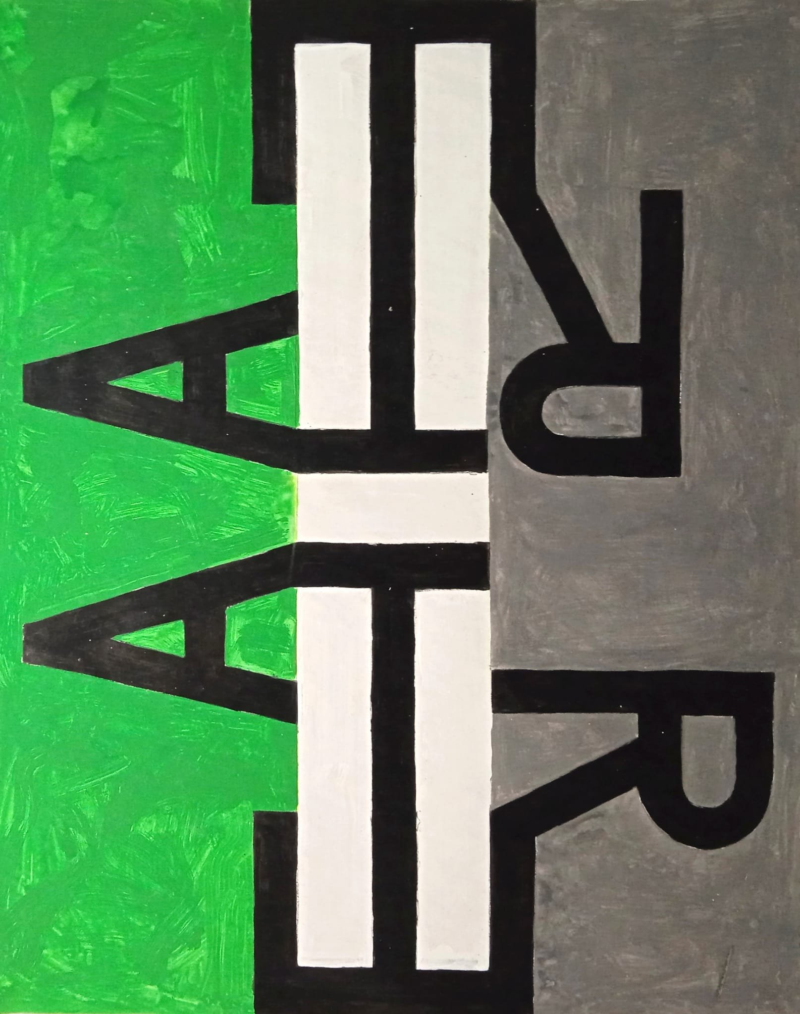 6 - Serie A, 2020, Acrílico sobre papel, 110 x 80 cm