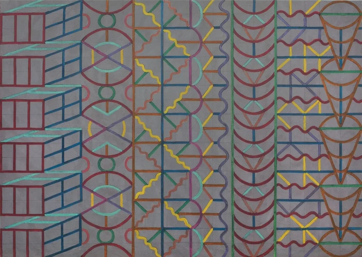 Música continua (para Morton Feldman), 2006, Mixta sobre tela, 185 x 260 cm