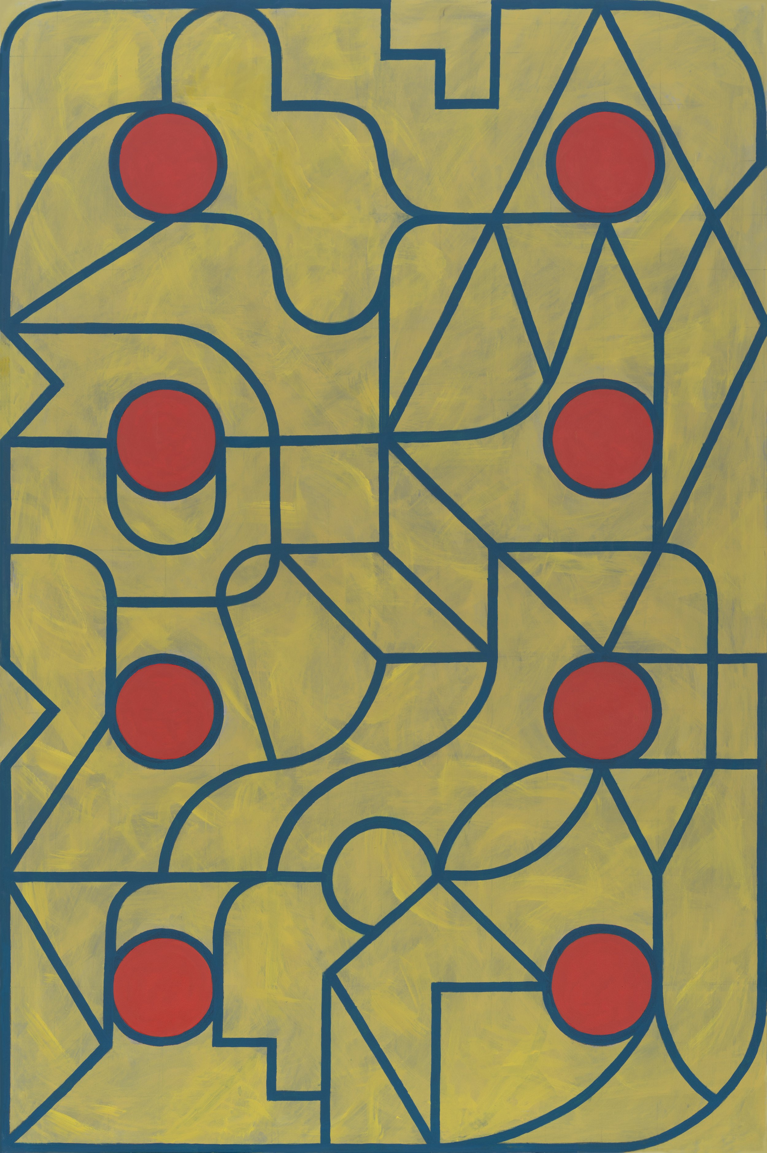 Sin título C7, 2021, Mixta sobre tela, 192 x 130 cm