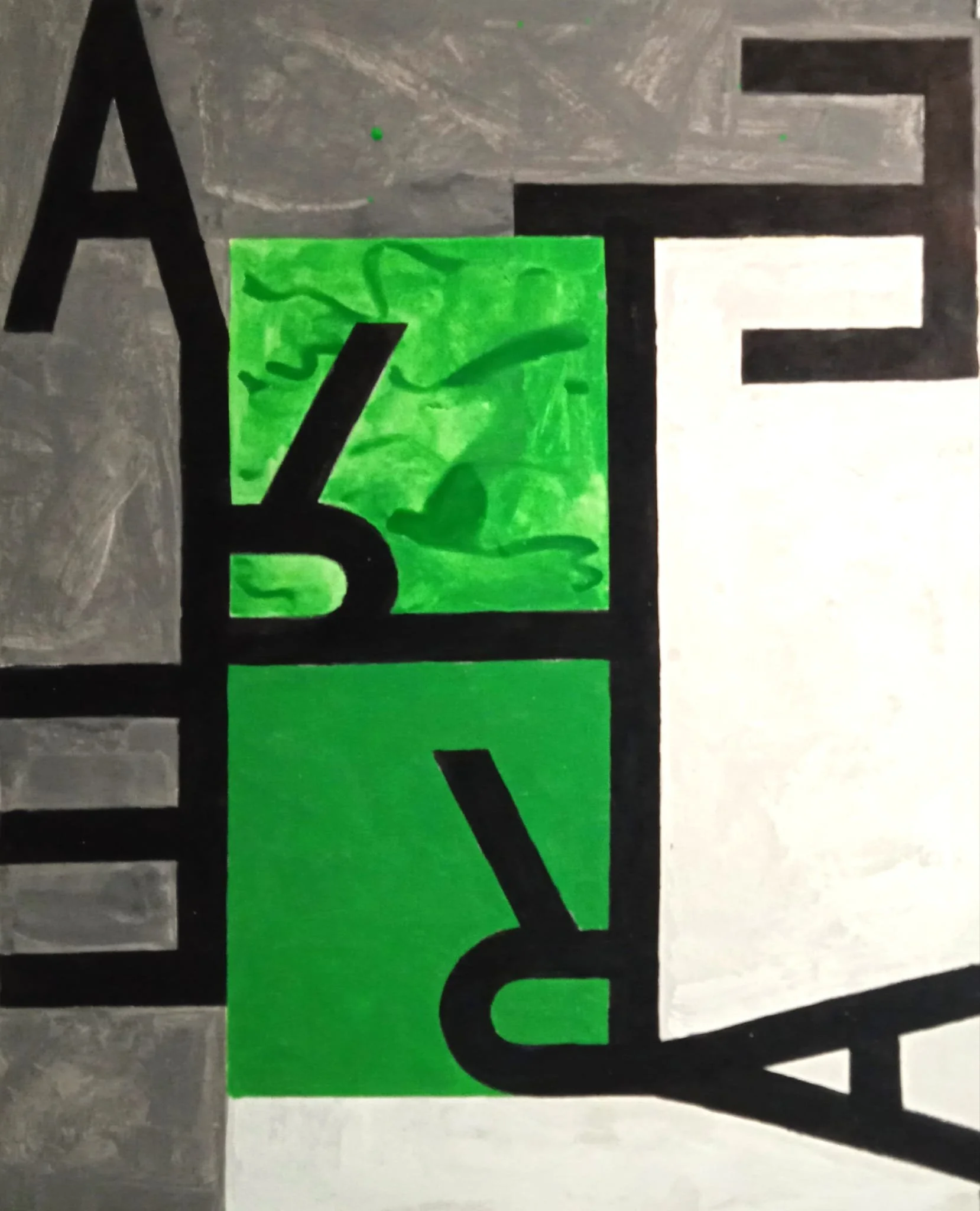 8 - Serie A, 2020, Acrílico sobre papel, 110 x 80 cm