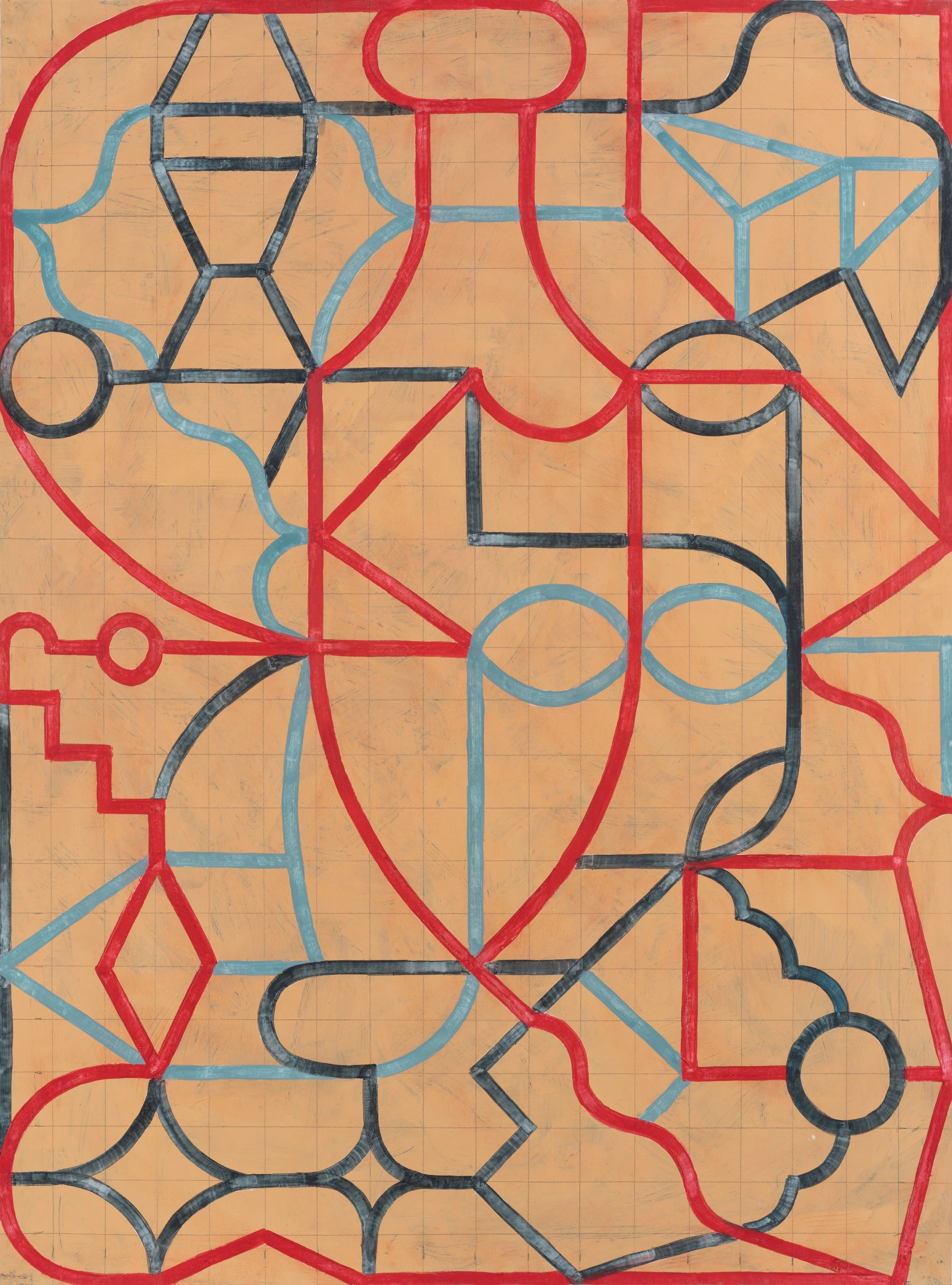 Sin título, 2020, Mixta sobre papel, 120 x 90 cm