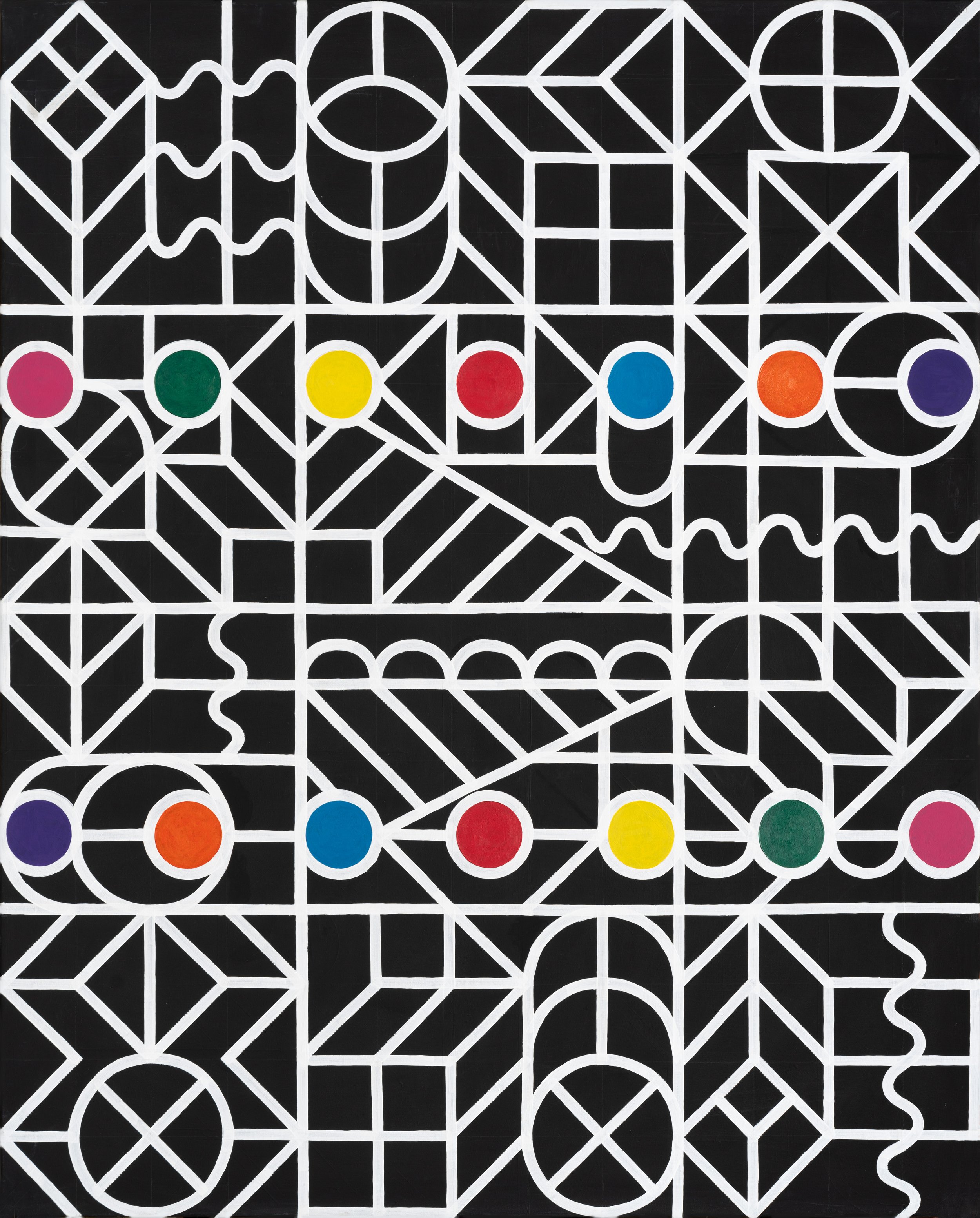 N.B.C.C. 127, 2014, Mixta sobre tela, 162 x 130 cm