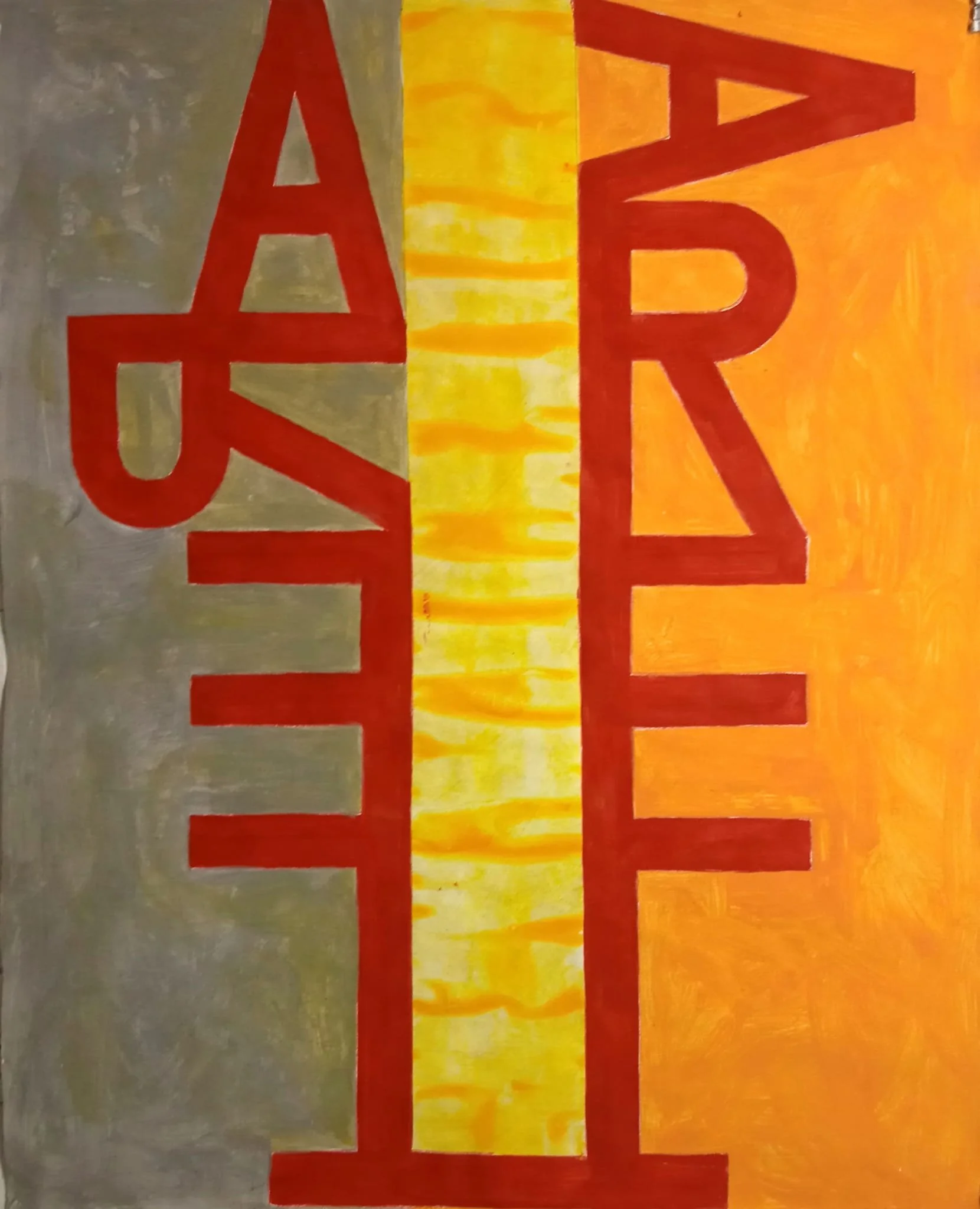 4 - Serie A, 2020, Acrílico sobre papel, 110 x 80 cm