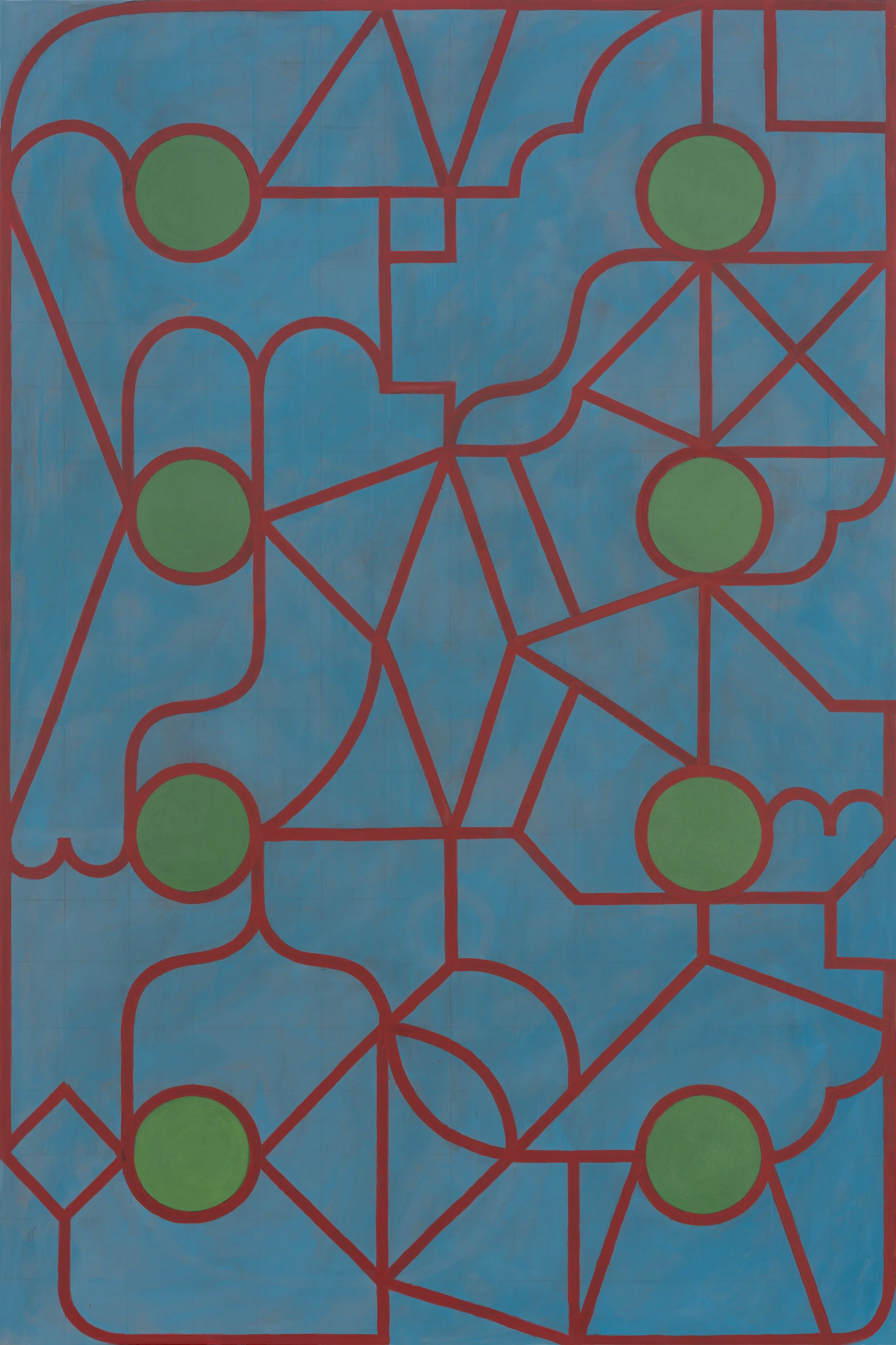 Sin título C14, 2021, Mixta sobre tela, 192 x 130 cm
