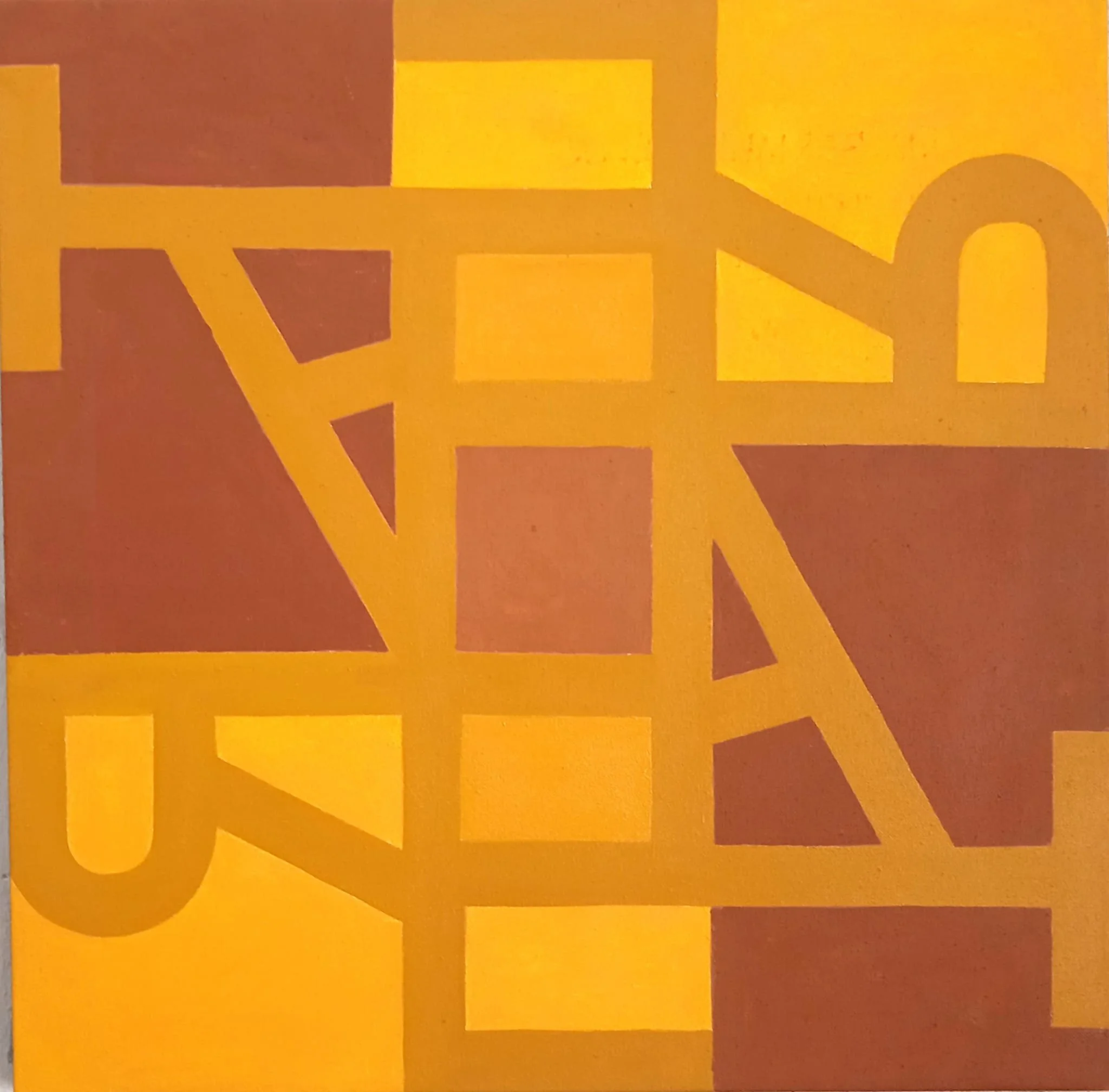 1 - Serie B, 2024, Acrílico sobre tela, 60 x 60 cm