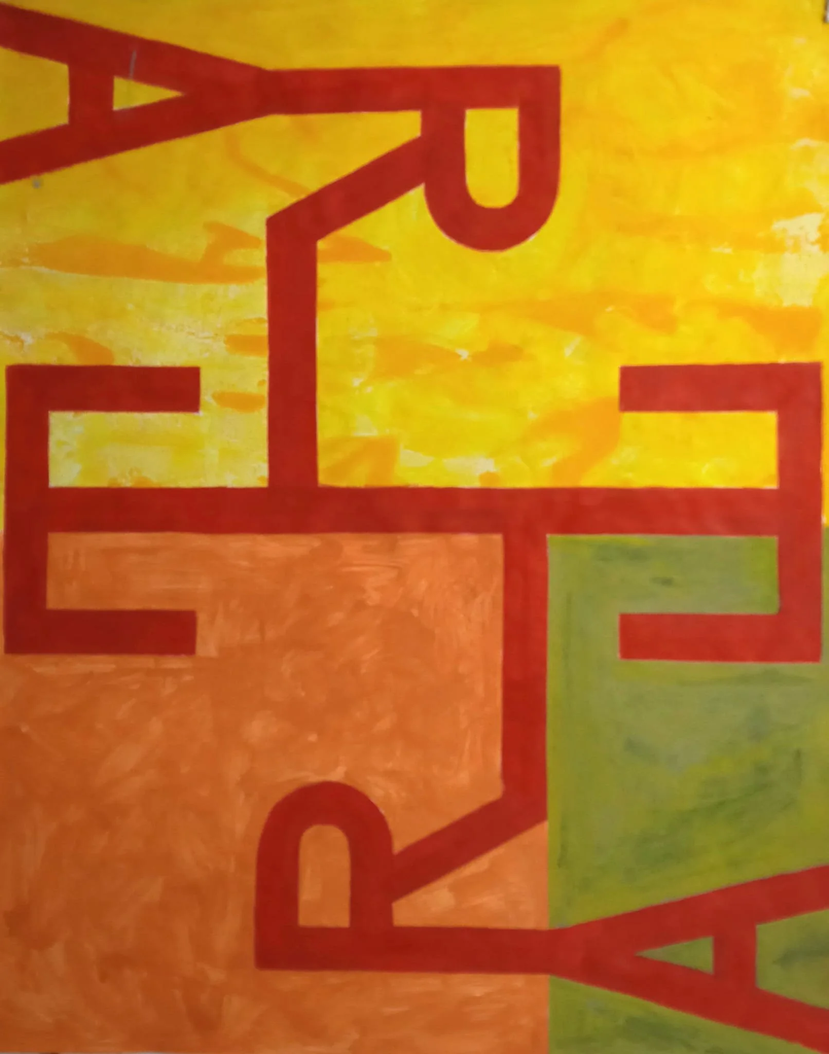 3 - Serie A, 2020, Acrílico sobre papel, 110 x 80 cm