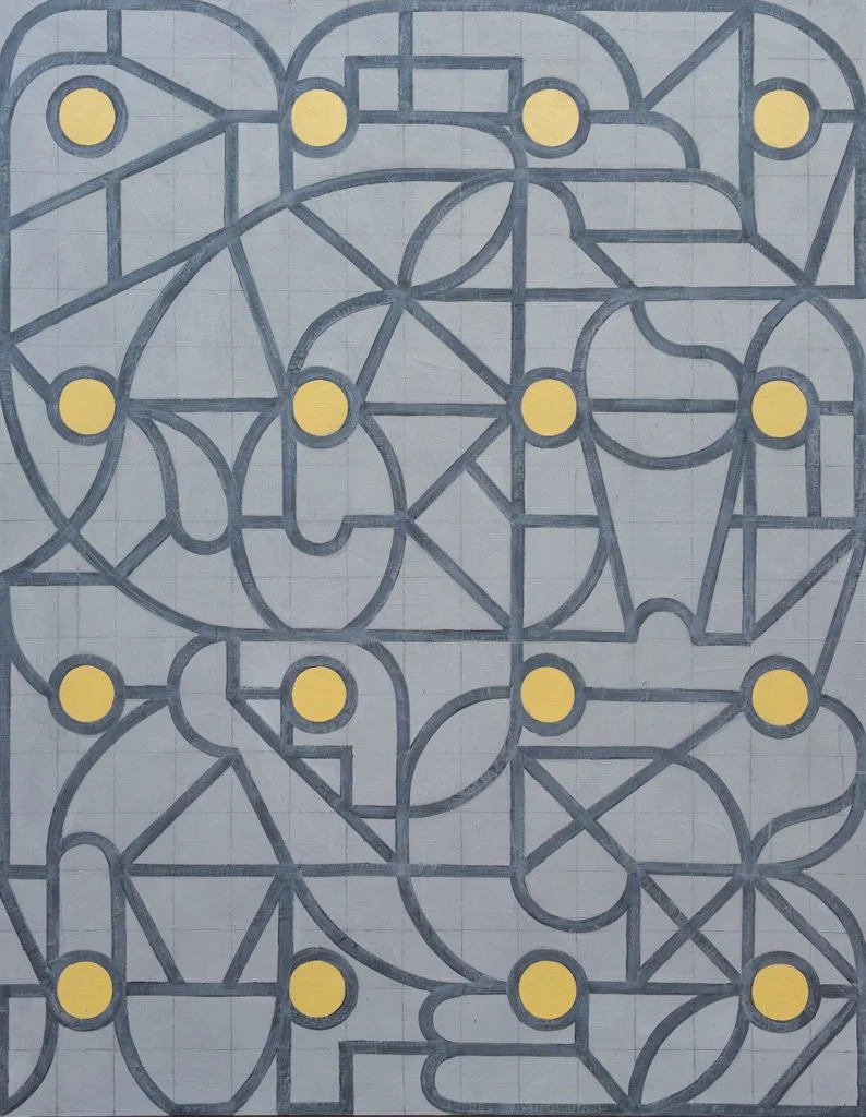 Sin título C4, 2022, Mixta sobre tela, 146 x 114 cm