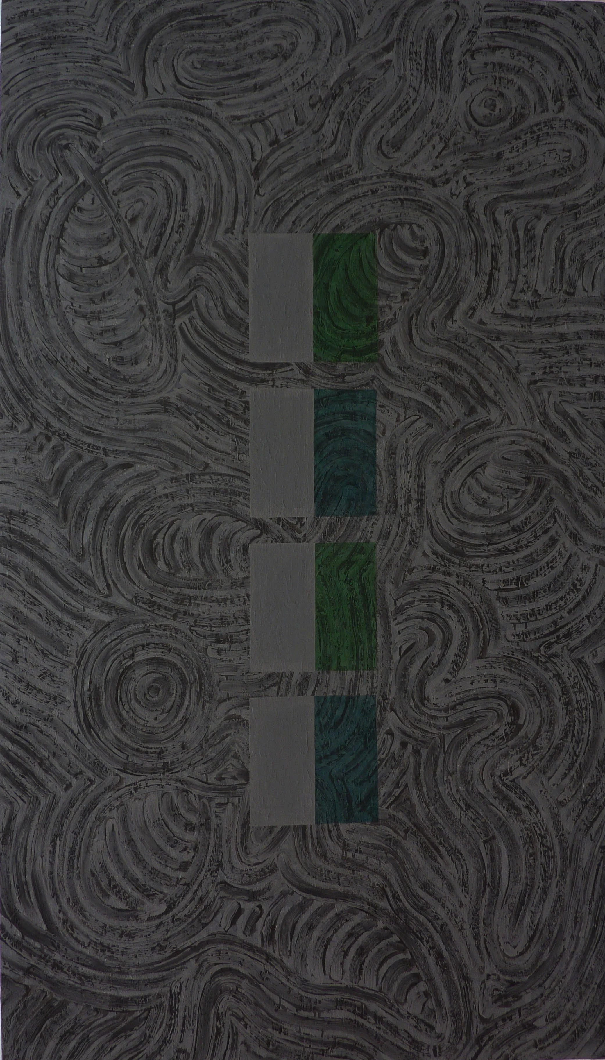 Sin título, 2005, Mixta sobre tela, 200 x 114 cm