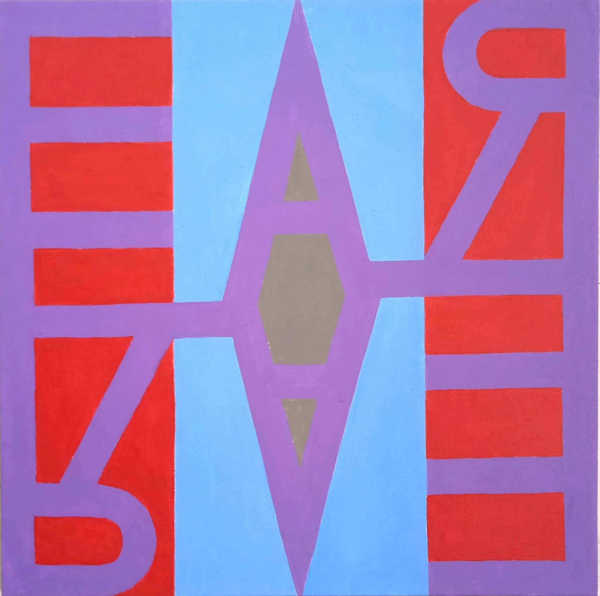 4 - Serie B, 2024, Acrílico sobre tela, 60 x 60 cm