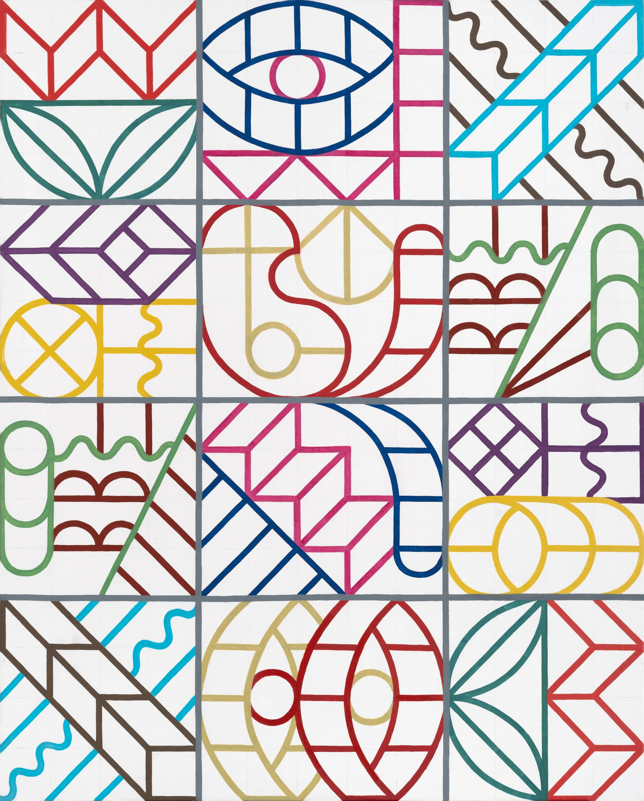 B.L.C. 129, 2013, Mixta sobre tela, 162 x 130 cm