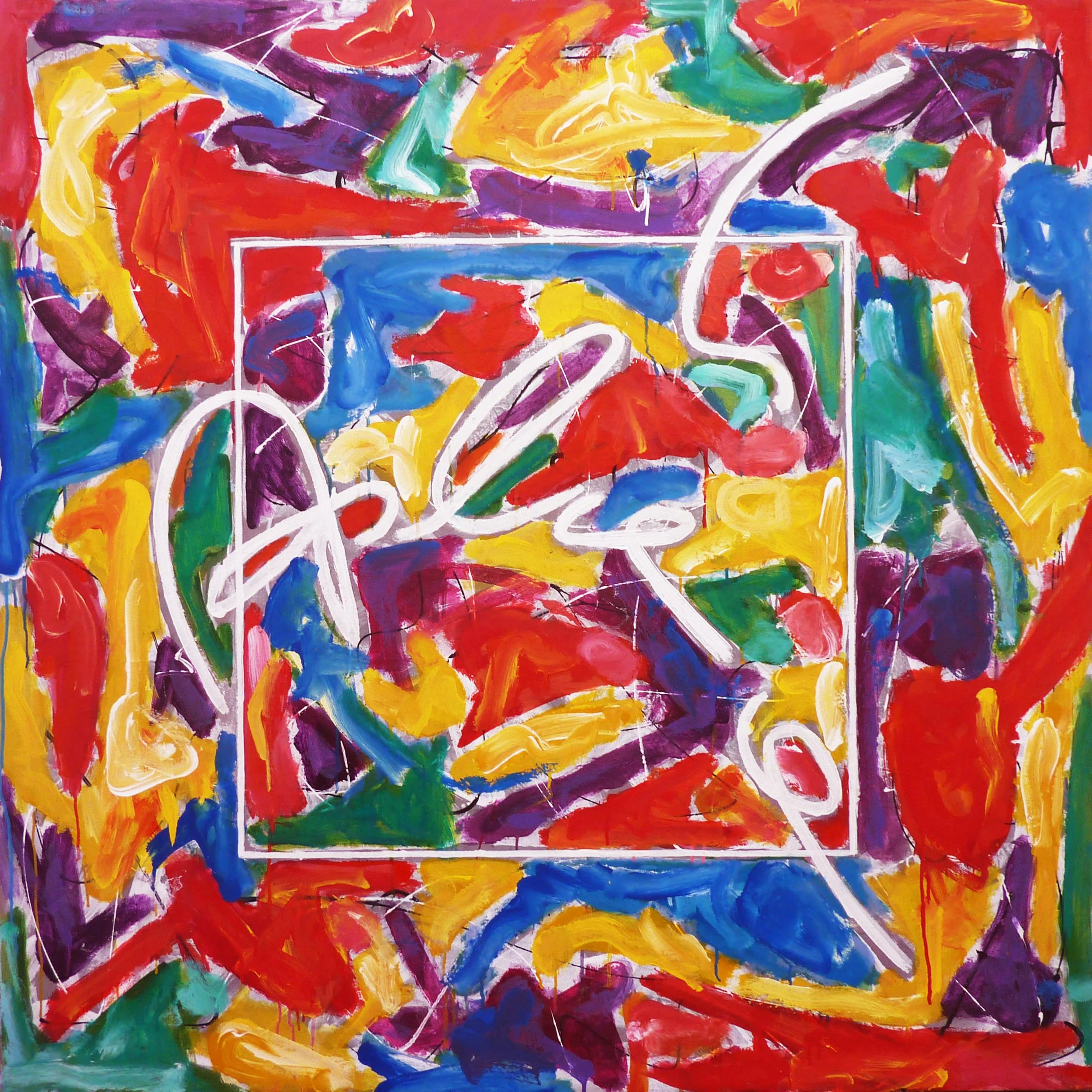 Sin título, 1978, Mixta sobre tela, 130 x 130 cm