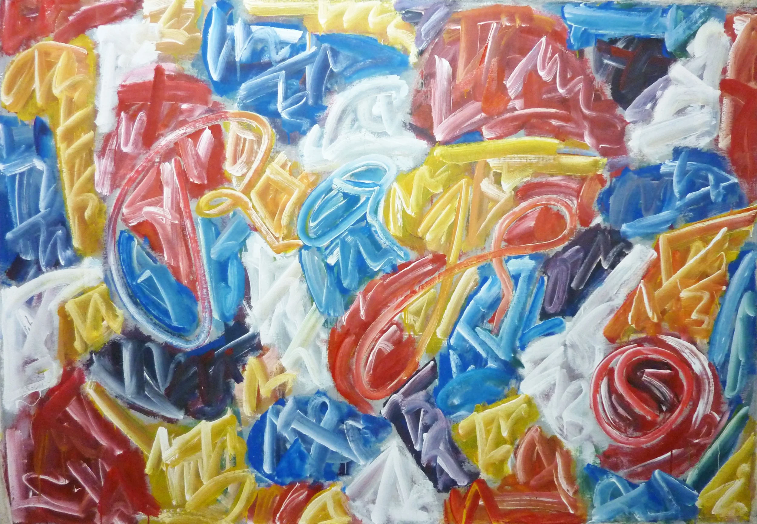 Sin título, 1981, Mixta sobre tela, 140 x 200 cm