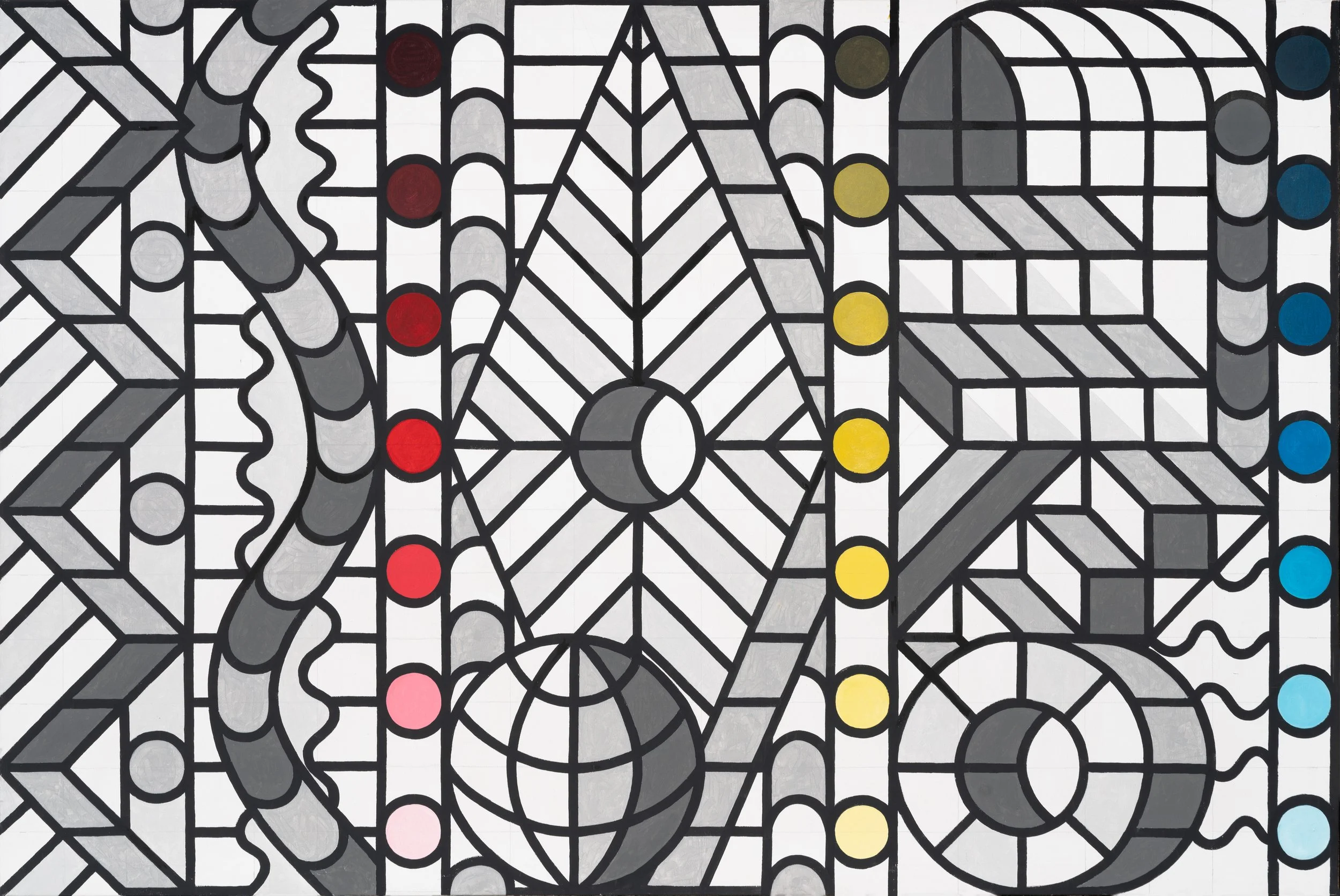 LUZELUNA, 2014-2015, Mixta sobre tela, 130 x 195 cm