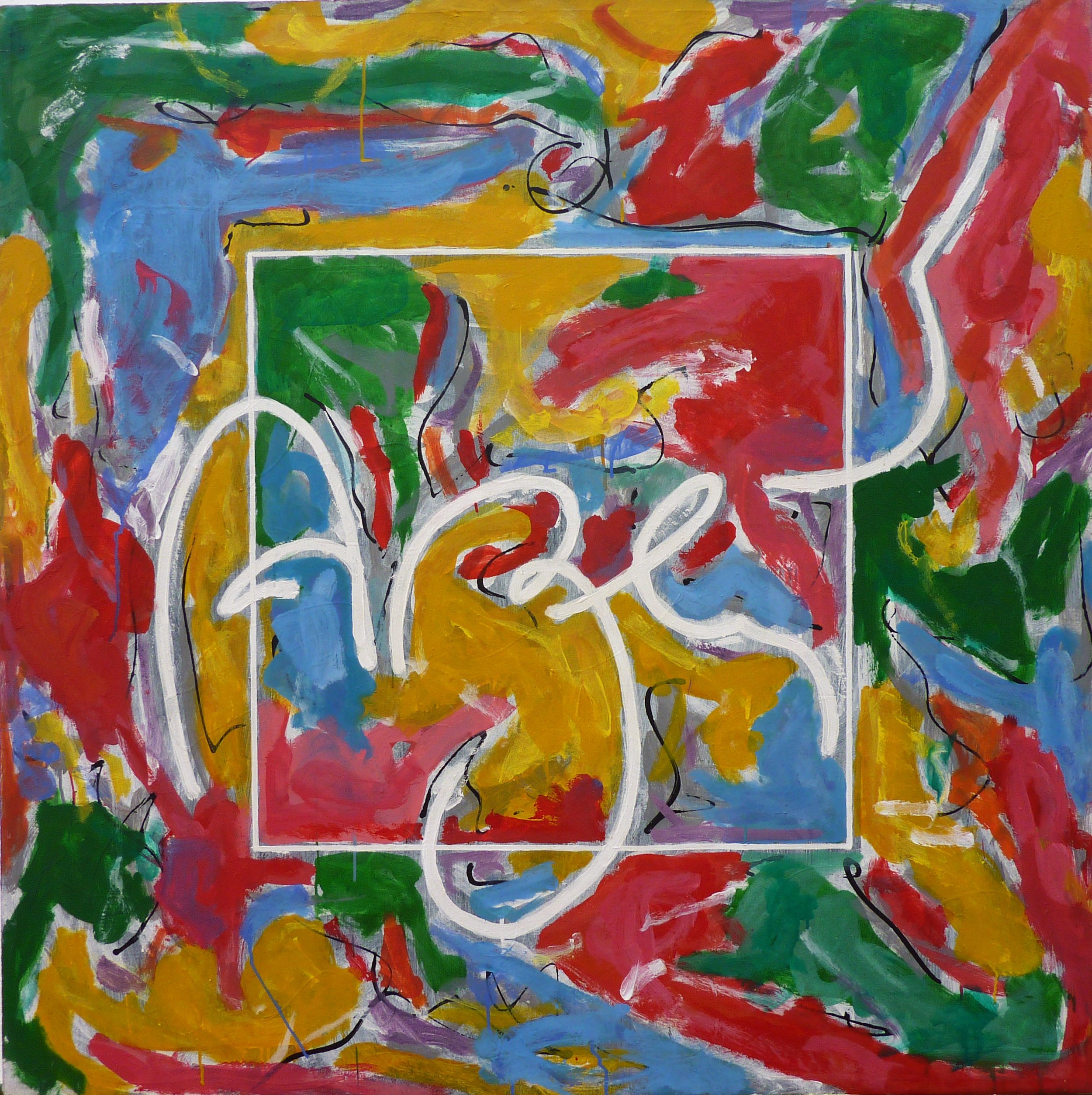 Sin título, 1978, Mixta sobre tela, 130 x 130 cm