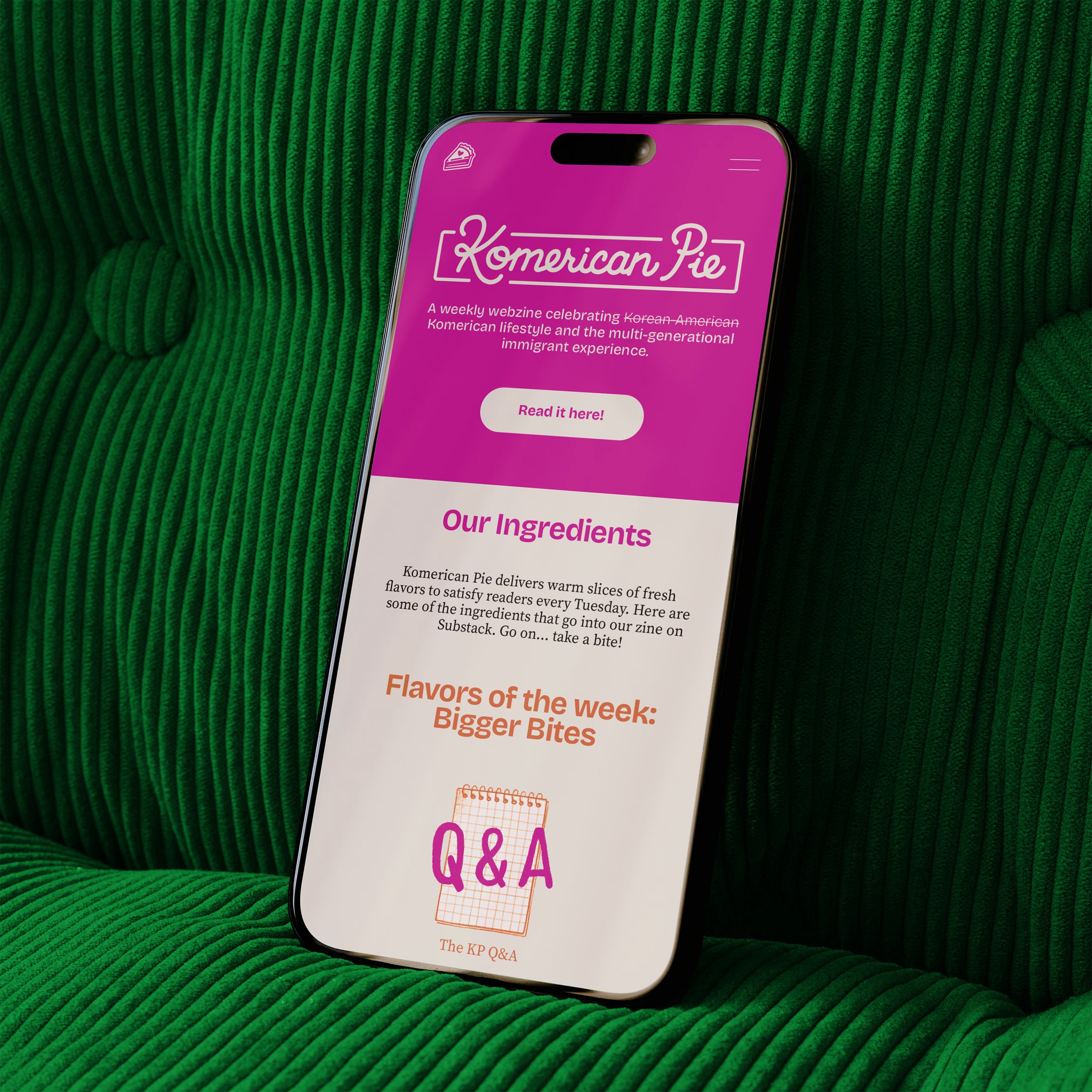KP-PhoneonGreenCushion.jpg