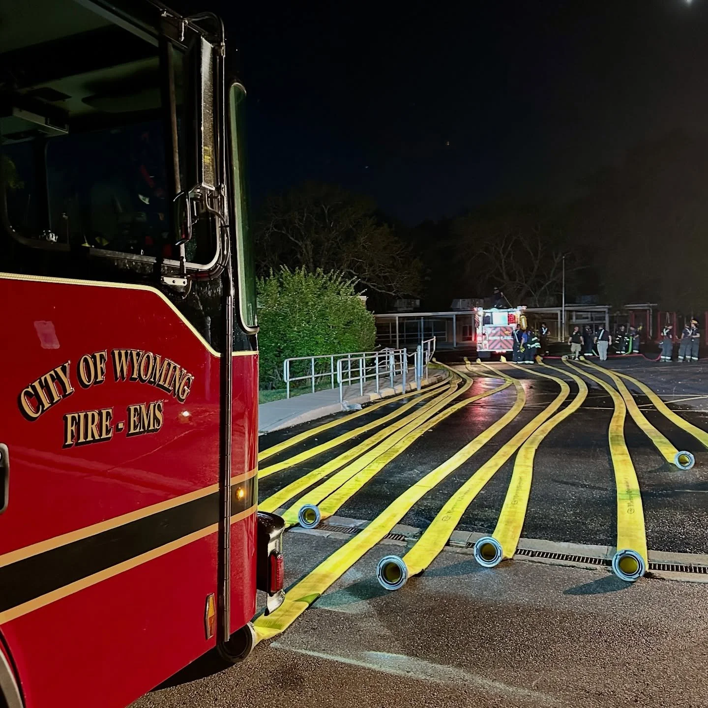 Our annual required hose testing has begun. By the time we are finished, we will have tested over two miles of hose to be sure our equipment is safe and reliable when we need it. 

If you see us working in the community, feel free to come say hi. We 