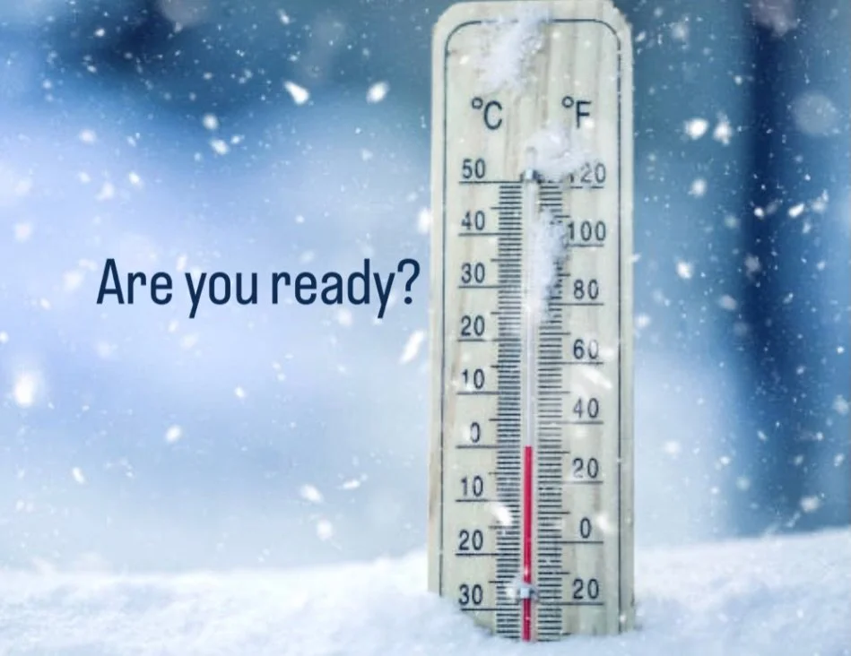 Winter weather is heading our way, with two rounds of snow and very cold temperatures forecasted. A few things to consider:

Take steps to be sure your pipes don&rsquo;t freeze. Leave your sink cabinets open or allow your faucets to slowly drip. 

He