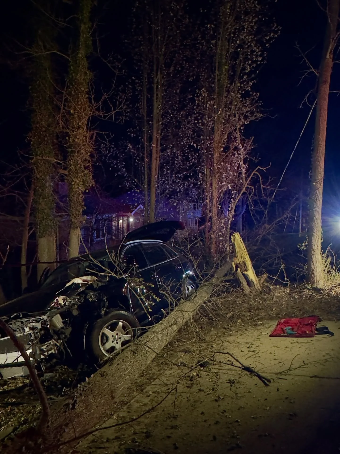 Last night Wyoming Fire-EMS, Wyoming Police, and Medic 79 responded to a single vehicle accident on Compton Road. One patient was transported to the hospital. Duke Energy was called to deal with the energized power lines, and once that danger was rem