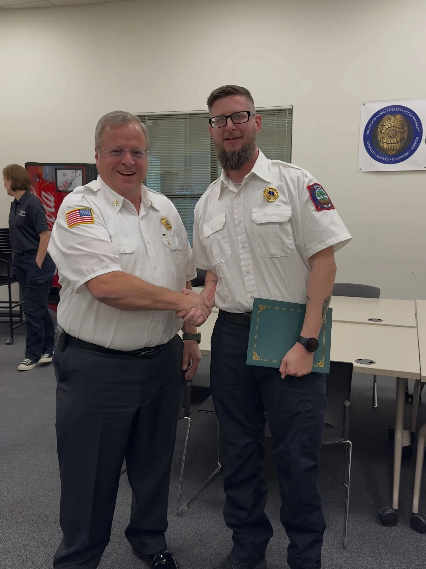 Congratulations to Joshua Walls on his promotion to EMS Lieutenant! We are lucky to have you. 
#wyomingfireems