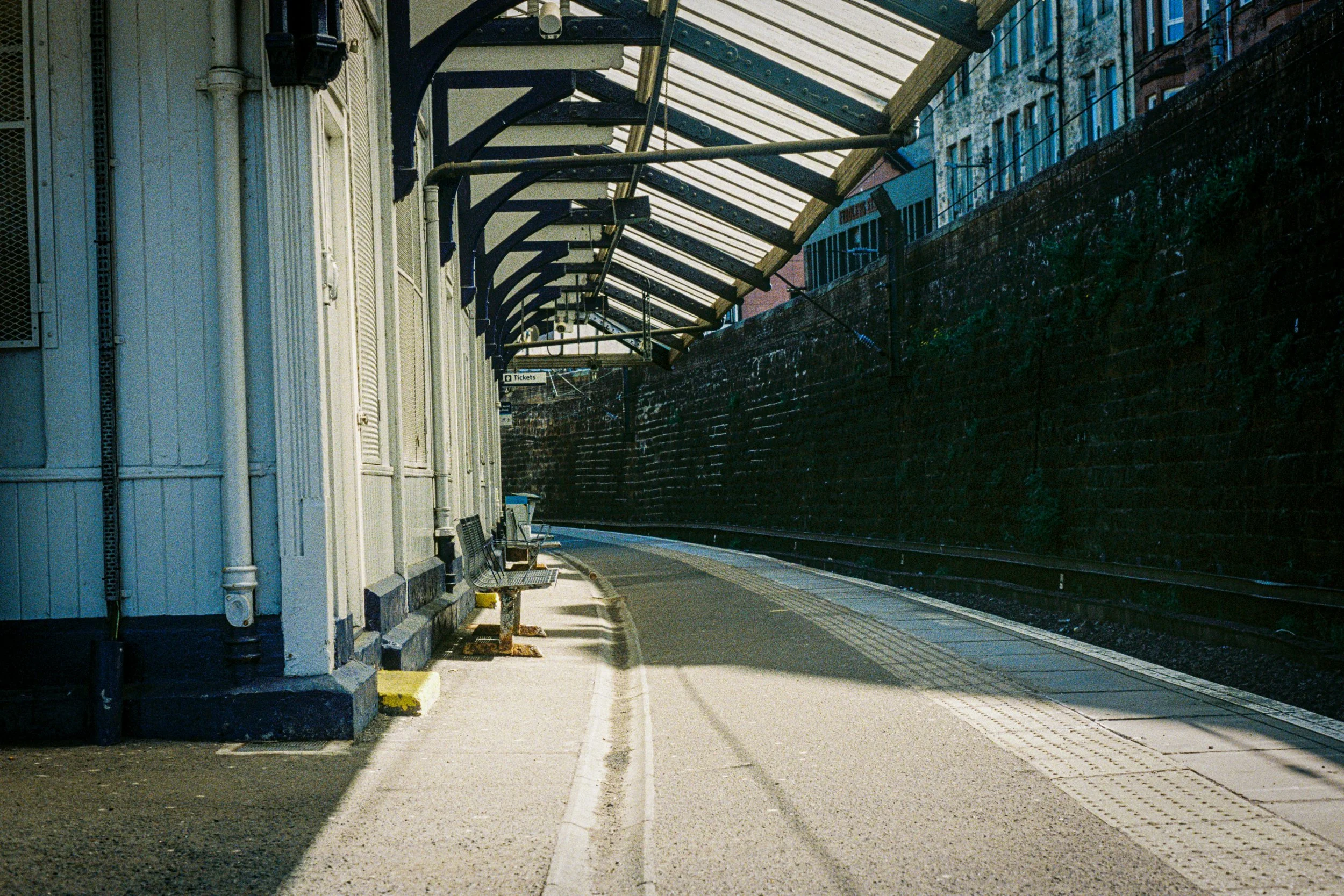 Quiet Platform, Glasgow Train Station Photography Print