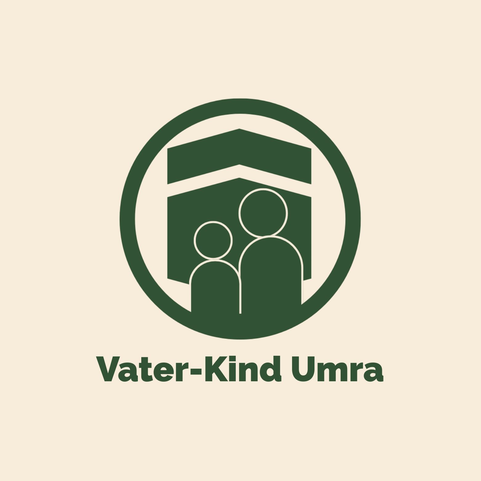 Programmlogo Vater-Kind Umra: Vater und Kind vor der Kaaba – gemeinsame Pilgerreise nach Mekka für Väter, die ihren Kindern Helden sein möchten