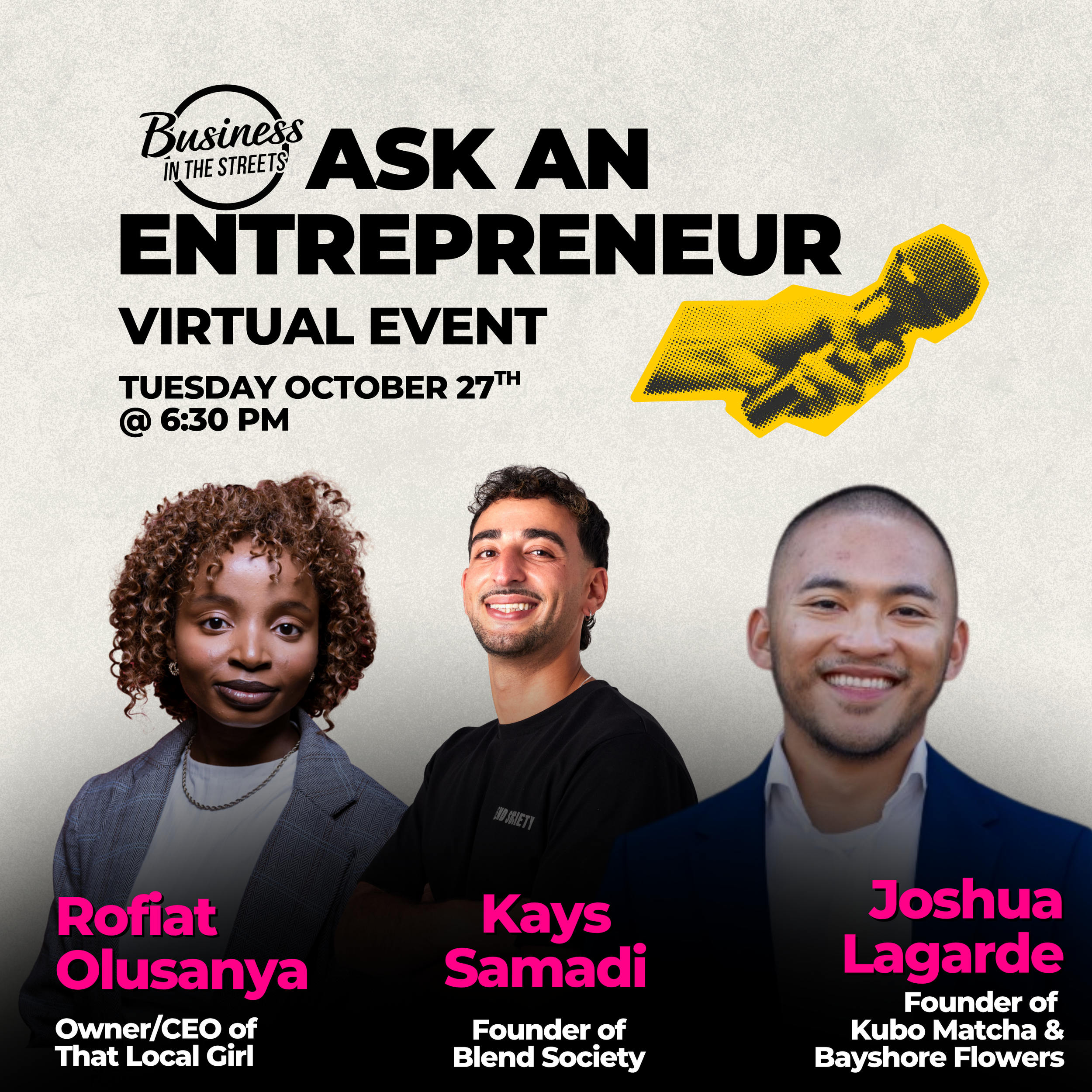 Ask An Entrepreneur | Fall 2026 
