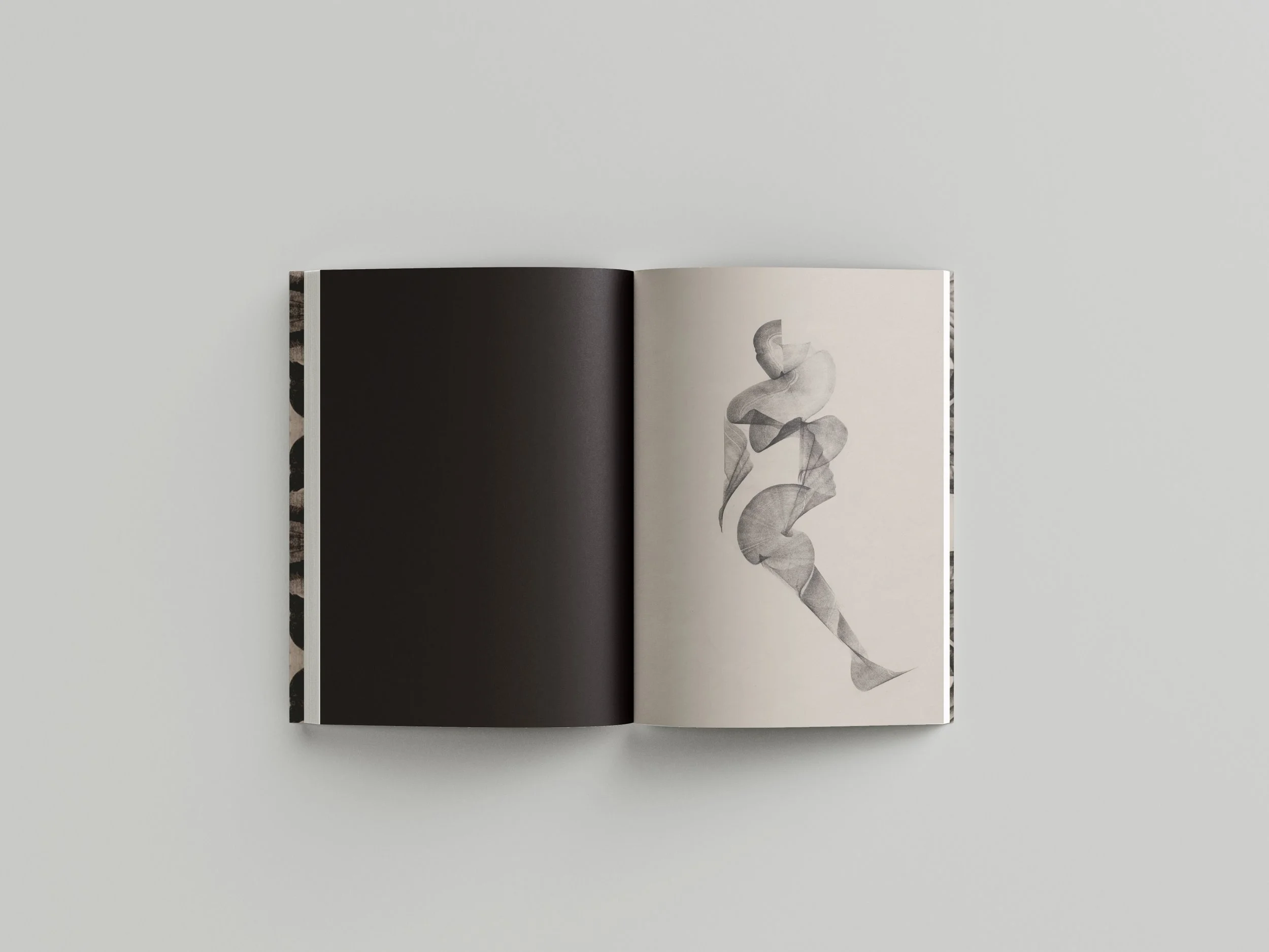 The Dance III — figurative charcoal artwork by Rashad Al-Karooni for Richard Mille publication