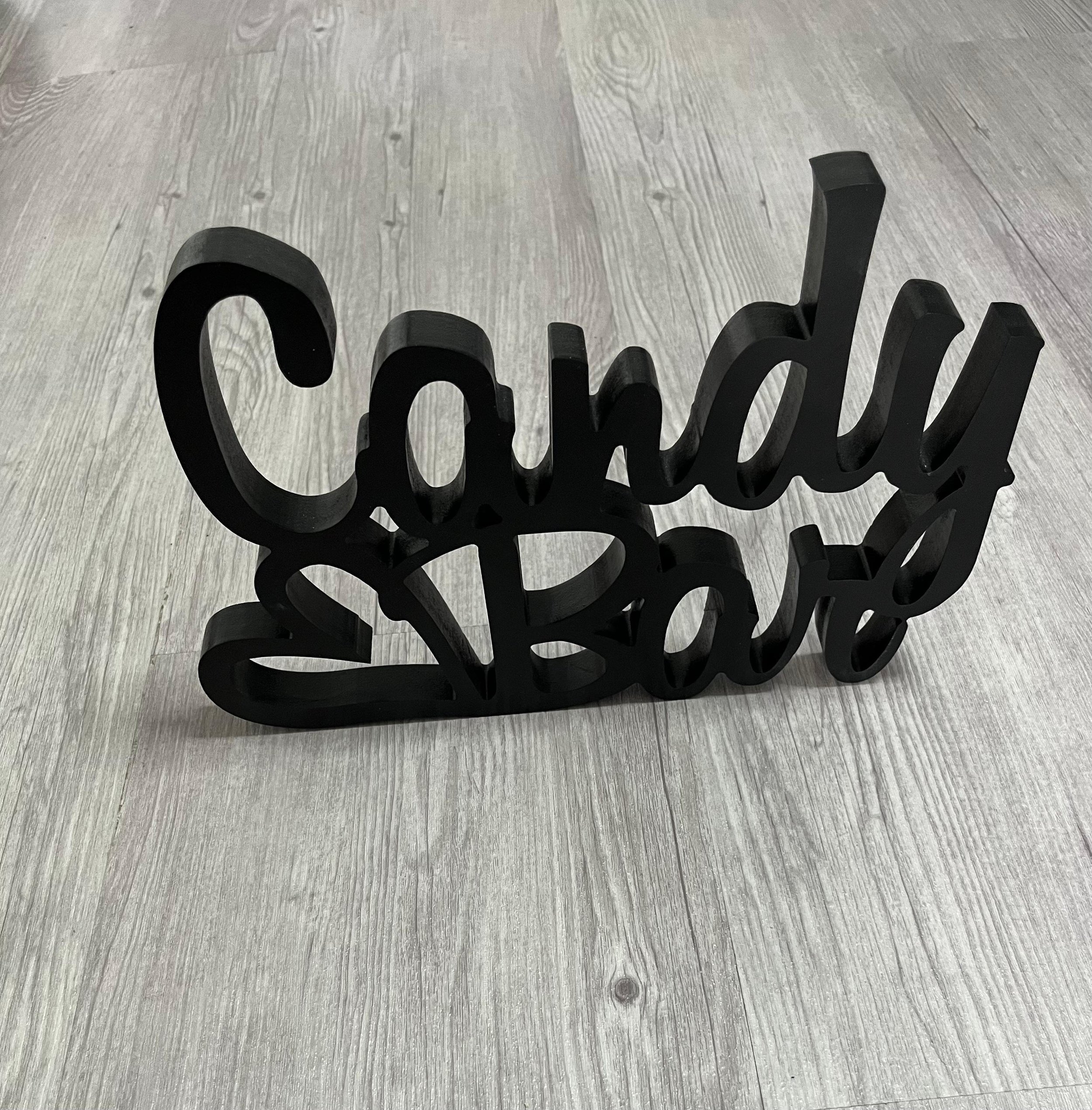 Candybar Schriftzug