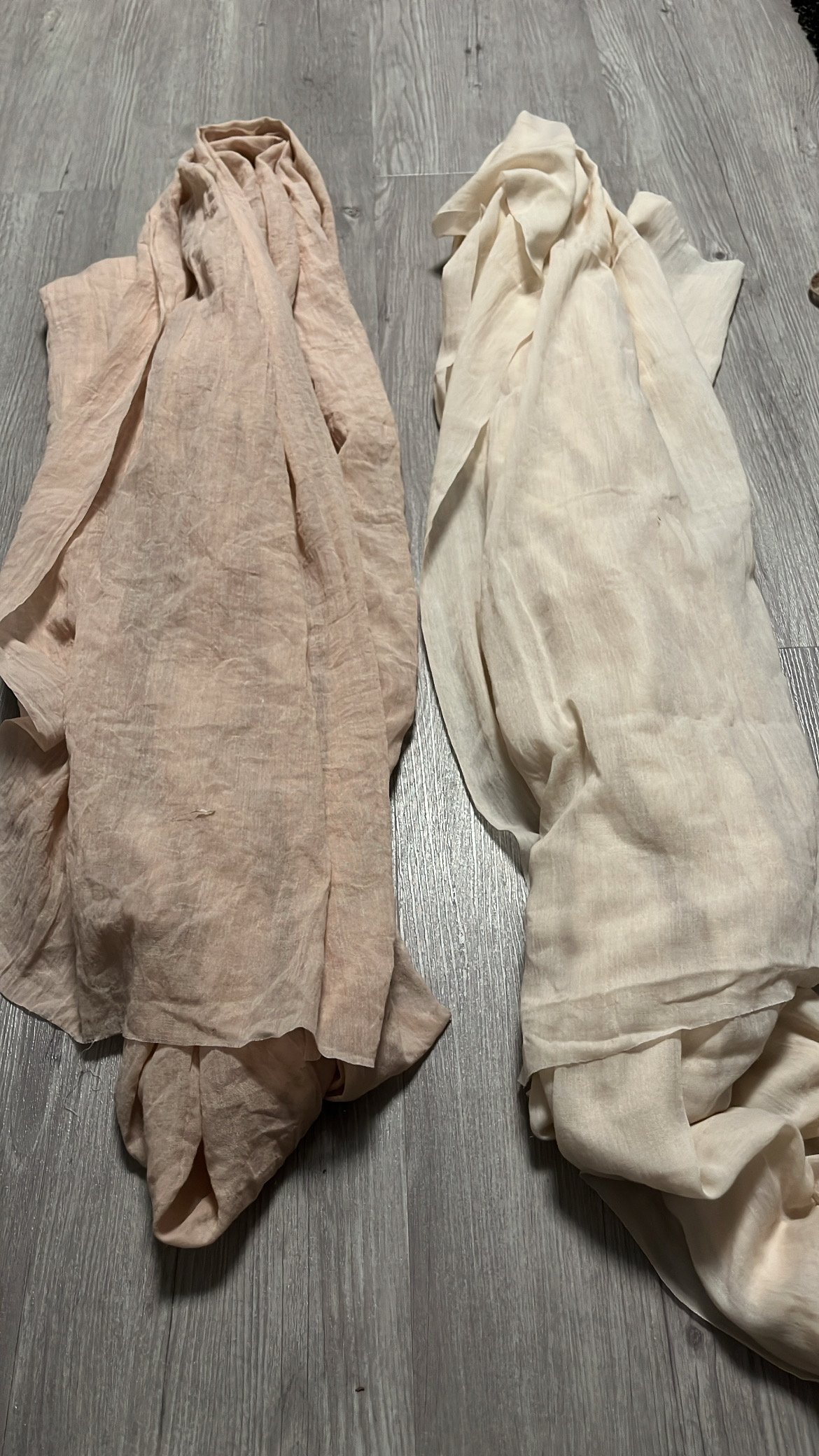 Tischläufer Musselin in Beige und Altrosa