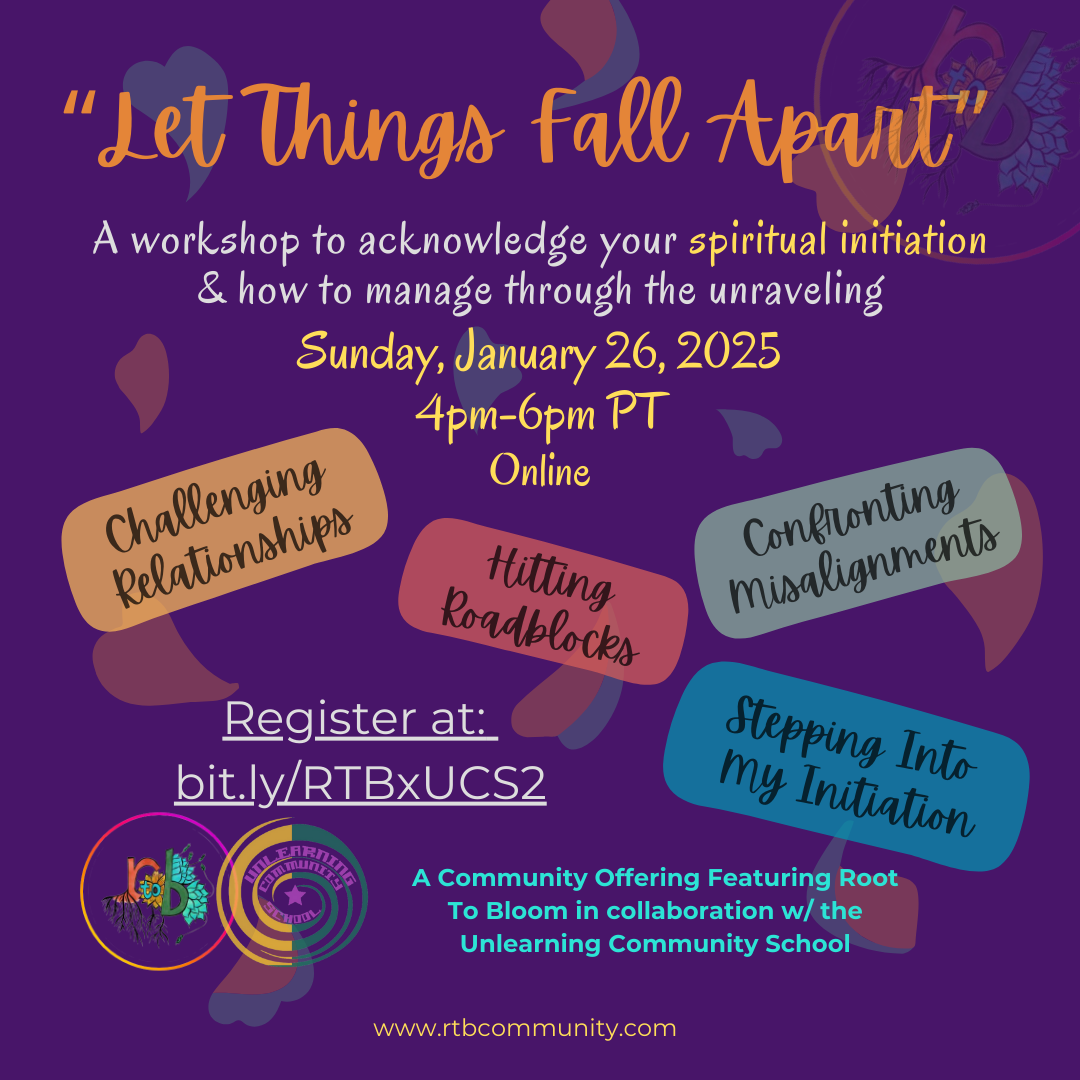 "Let Things Fall Apart: A Spiritual Initiation" Workshop