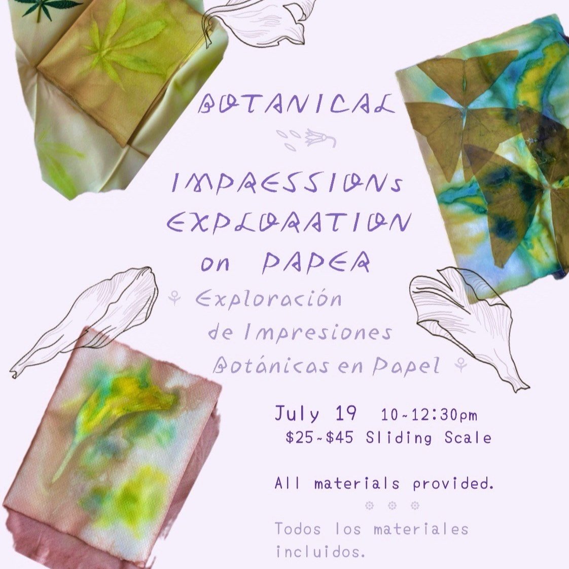 Botanical Impressions Exploration on Paper
