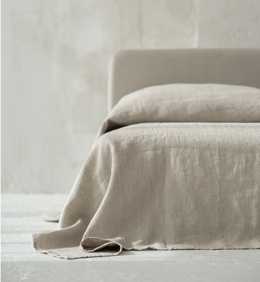Oversized Linen Bedspread