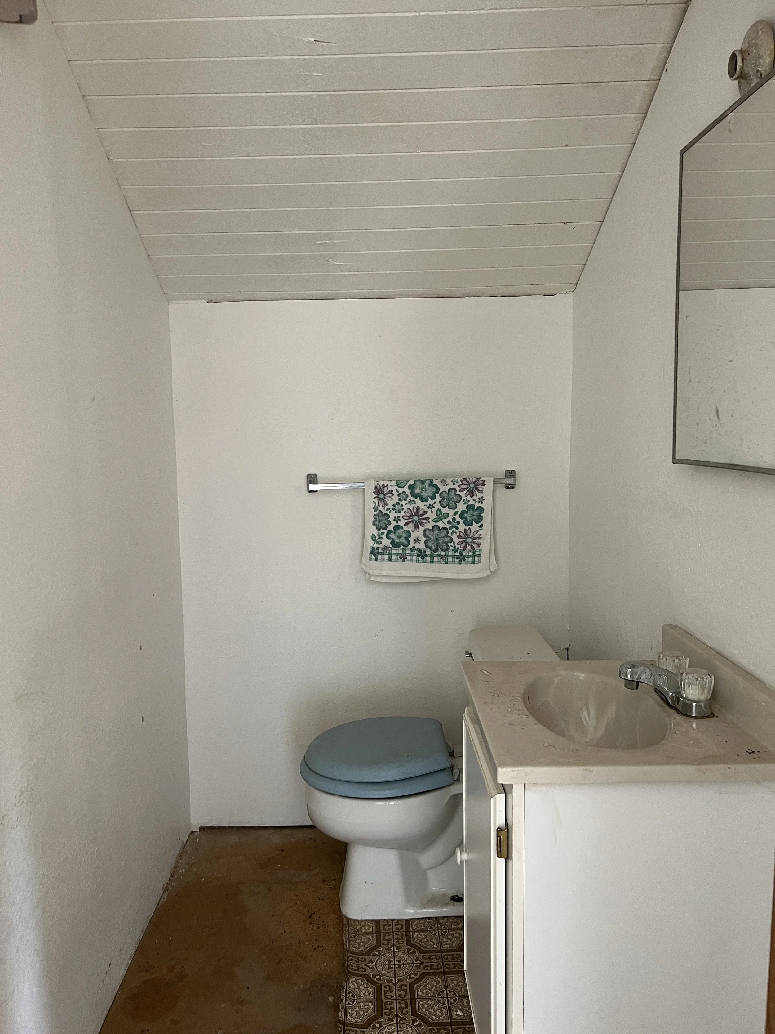 Before:  The upstairs bathroom