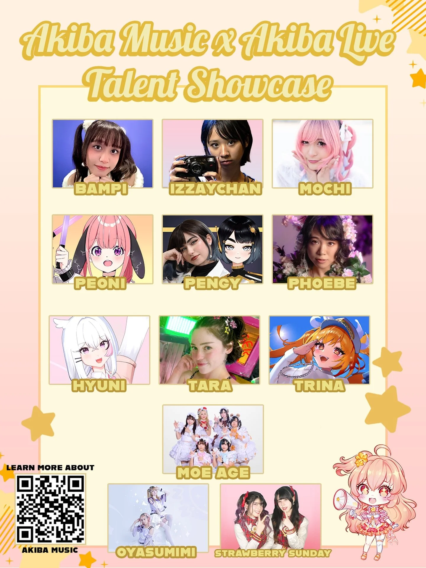 Our finalized showcase of talents performing at Akiba Music x Akiba Live✨

Come watch fun performances, discover fresh talent, and be part of the magic!

You don&rsquo;t want to miss this unforgettable night!

EVENT: Akiba Music x Akiba Live Showcase