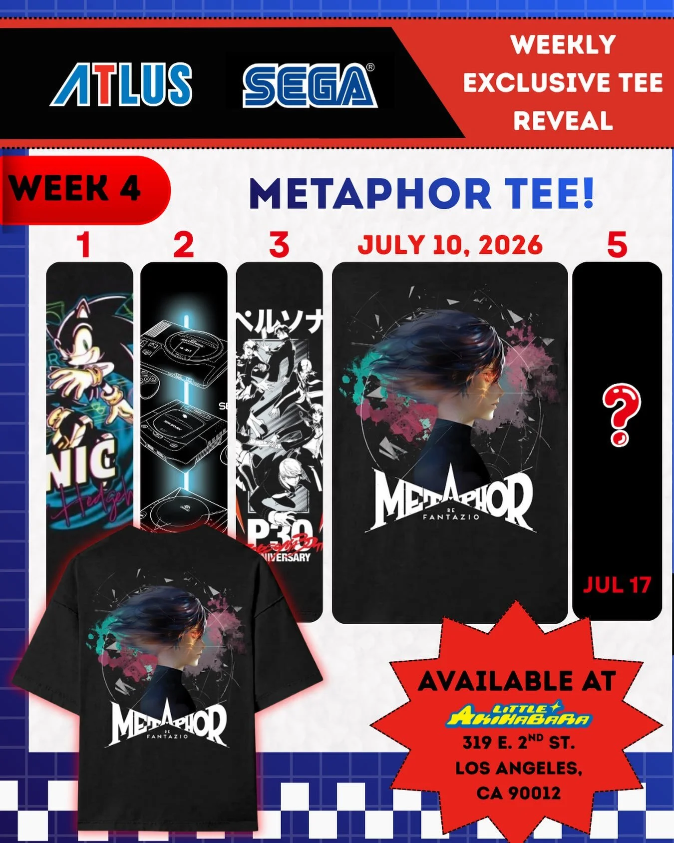 Starting today 😼👍 This week&rsquo;s exclusive Tee is METAPHOR ‼️ with the last line of reveals being next week 

Rep this METAPHOR Tee, perfect for the summer and show us how you 🫵 rep it 

(While supplies last) 

Follow for updates!
🗓️June 19 - 