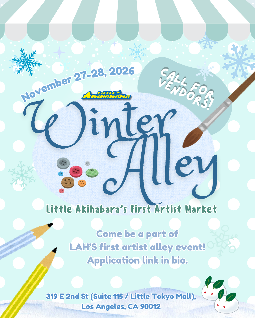 Little Akihabara’s First Winter Alley Artist Market 
