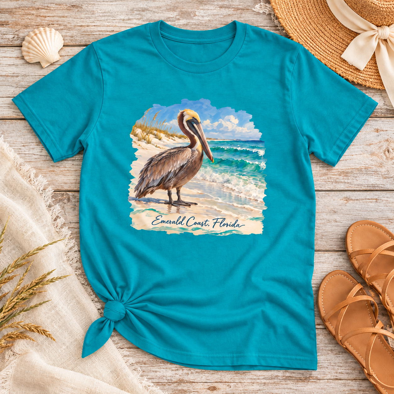 Emerald Coast Pelican Tee