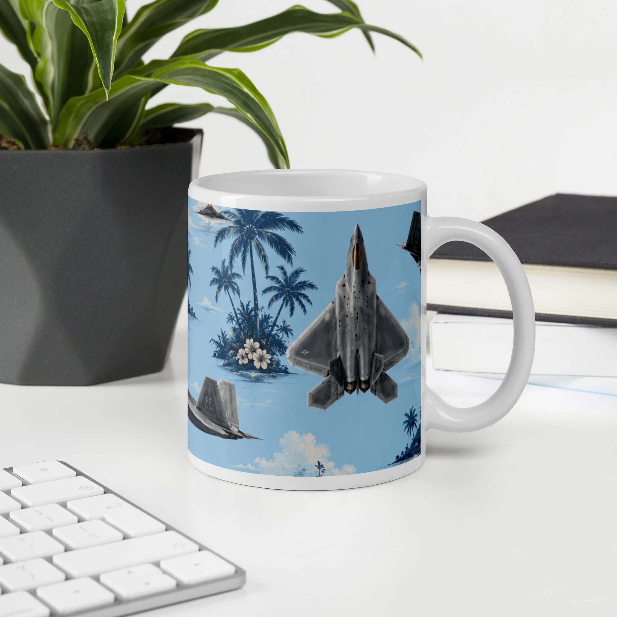 F-22 Raptor Hawaiian Mug