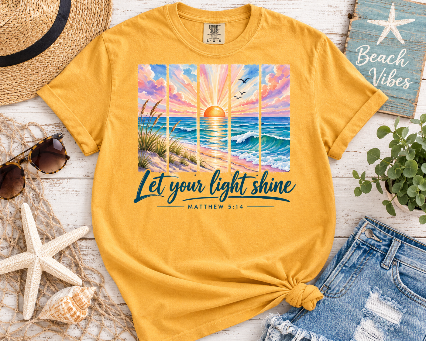 Let Your Light Shine Faith Tee