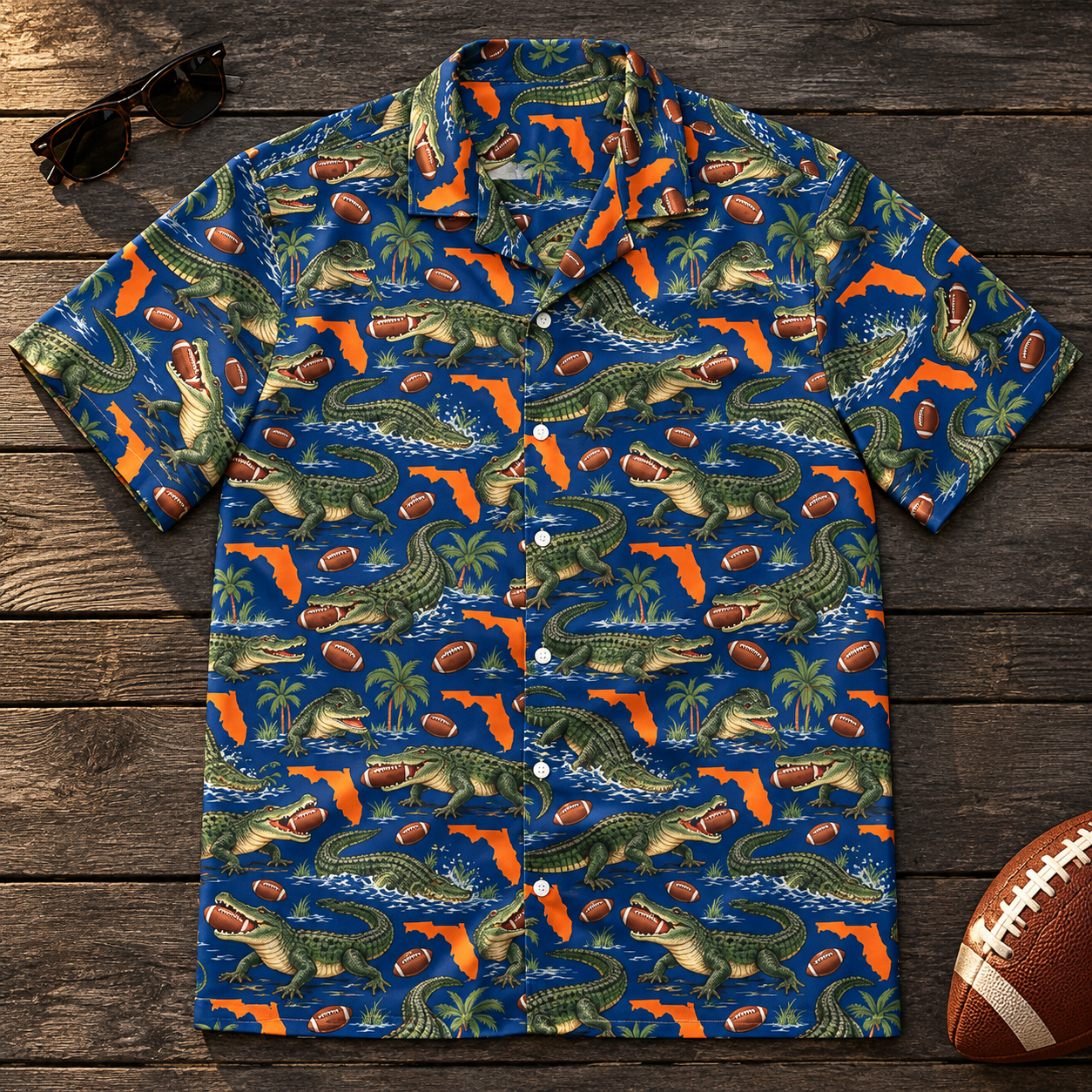 Florida Football Chomp Hawaiian Shirt