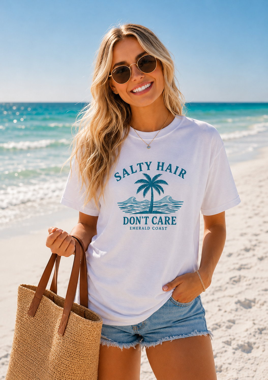 Salty Hair Don't Care Tee