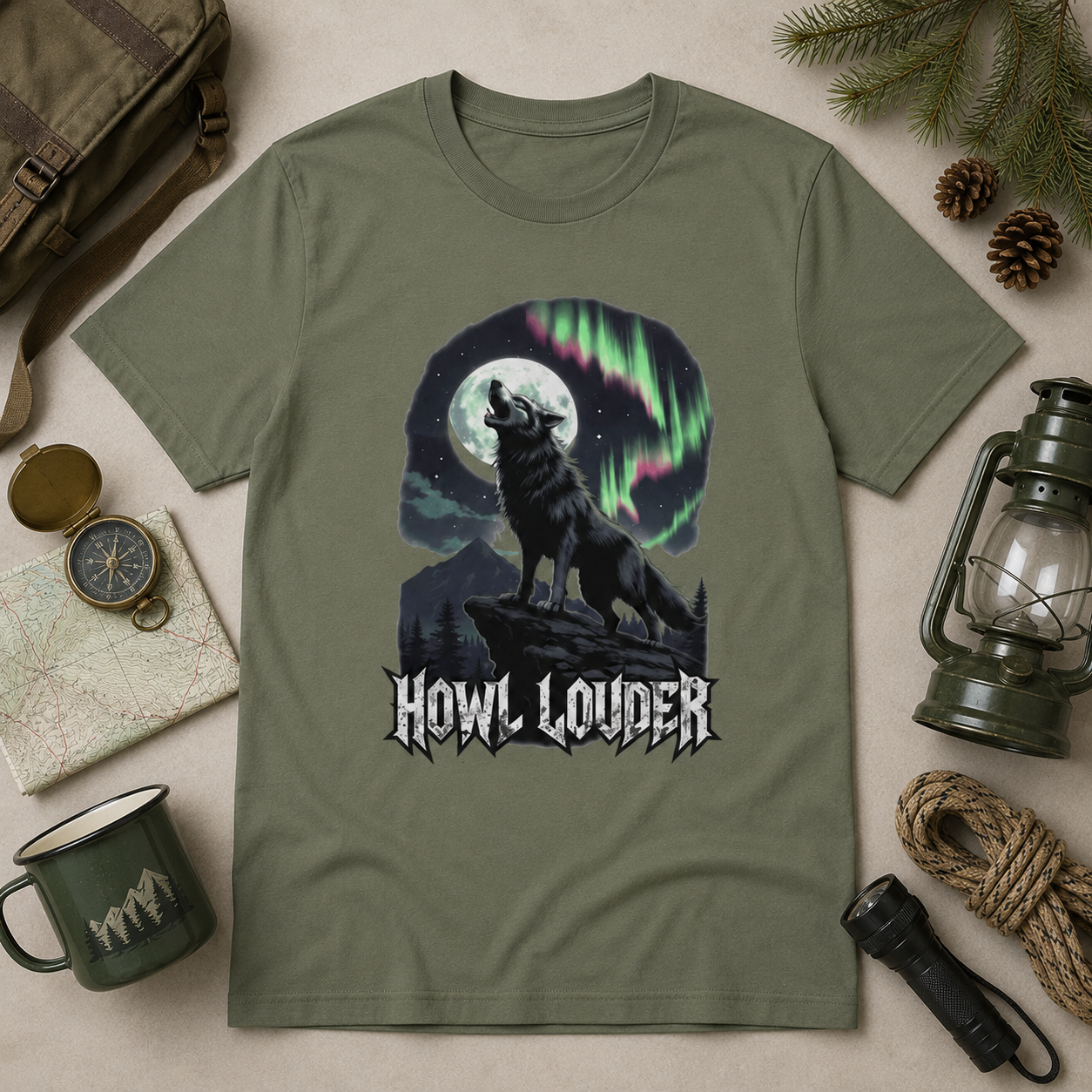 Howl Louder Wolf T-Shirt